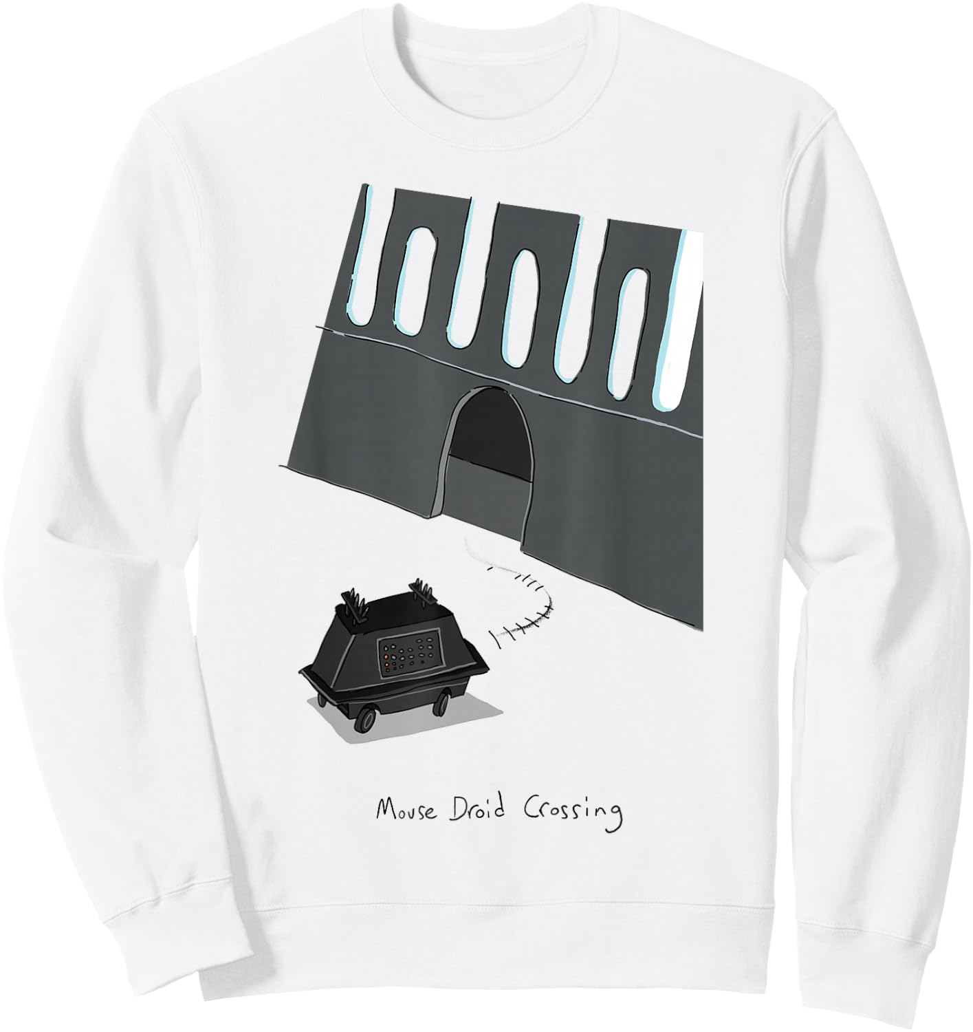 Star Wars Mouse Droid Crossing Sweatshirt - Sweatshirt | White