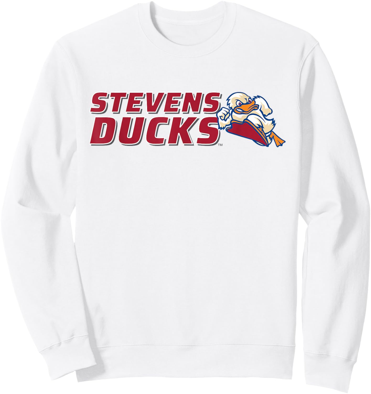 Stevens Institute of Technology Stevens Ducks Logo Sweatshirt - Sweatshirt | White