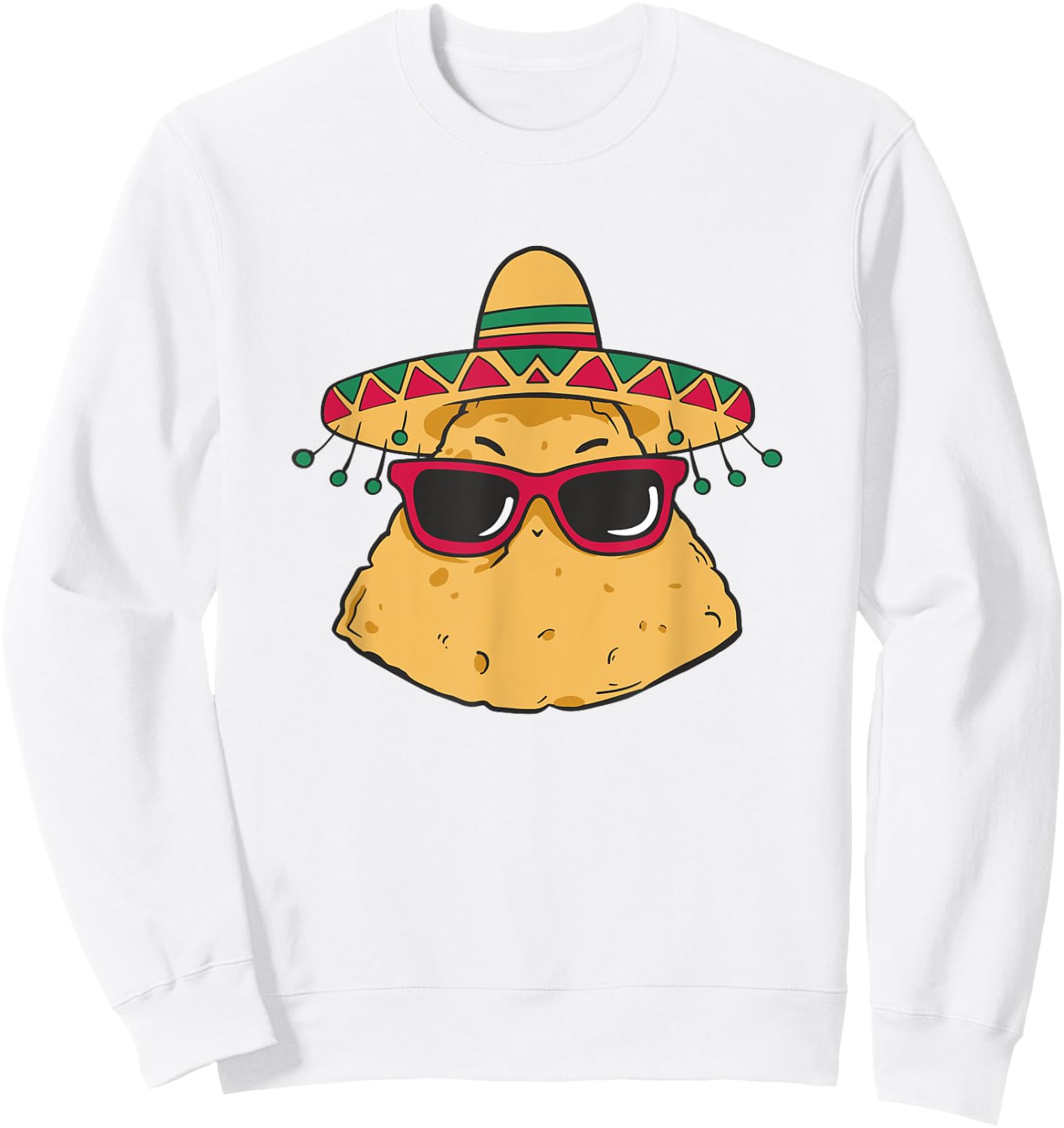 Cool Nacho Tortilla Chip Sweatshirt - Sweatshirt | White
