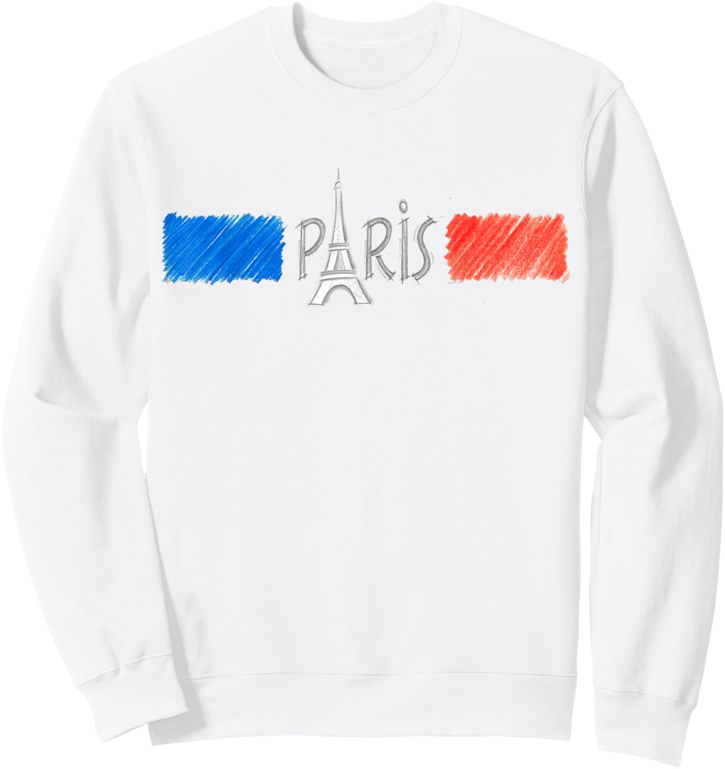 Display your love for Paris, travel and adventure Sweatshirt - Sweatshirt | White