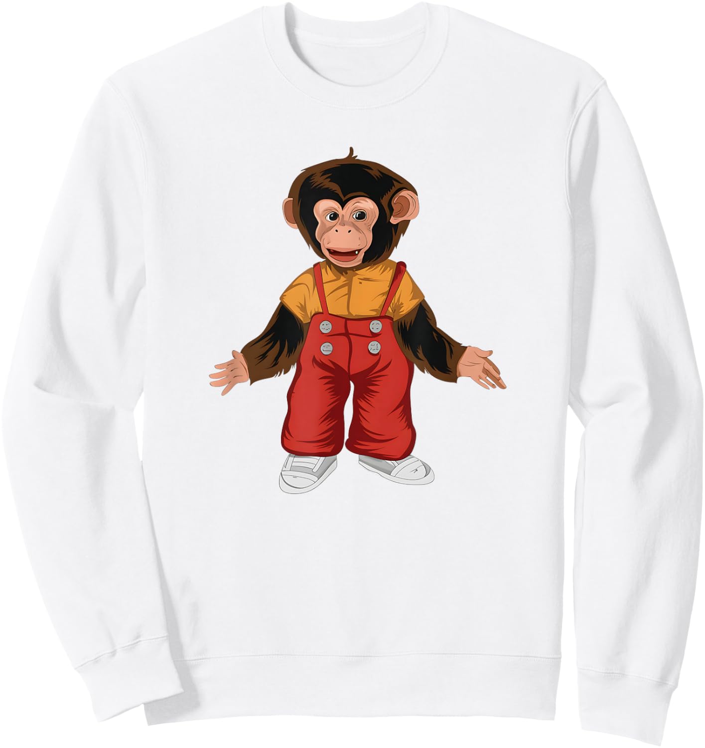 Howdie Doody Monkey Toy Sweatshirt - Sweatshirt | White