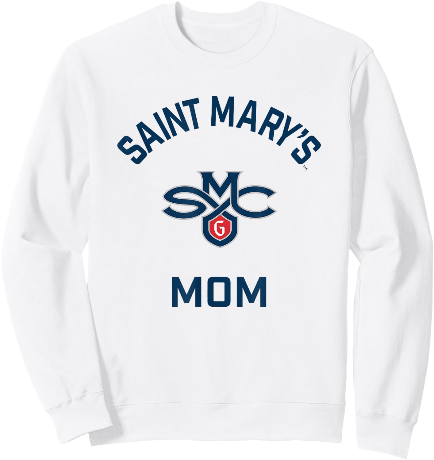 Saint Mary's College Gaels Arched Mom Sweatshirt - Sweatshirt | White