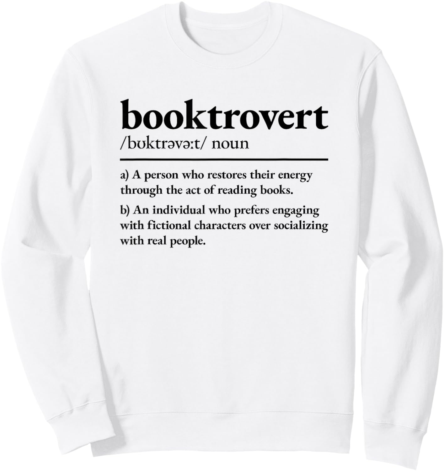 Booktrovert Sweatshirt - Sweatshirt | White
