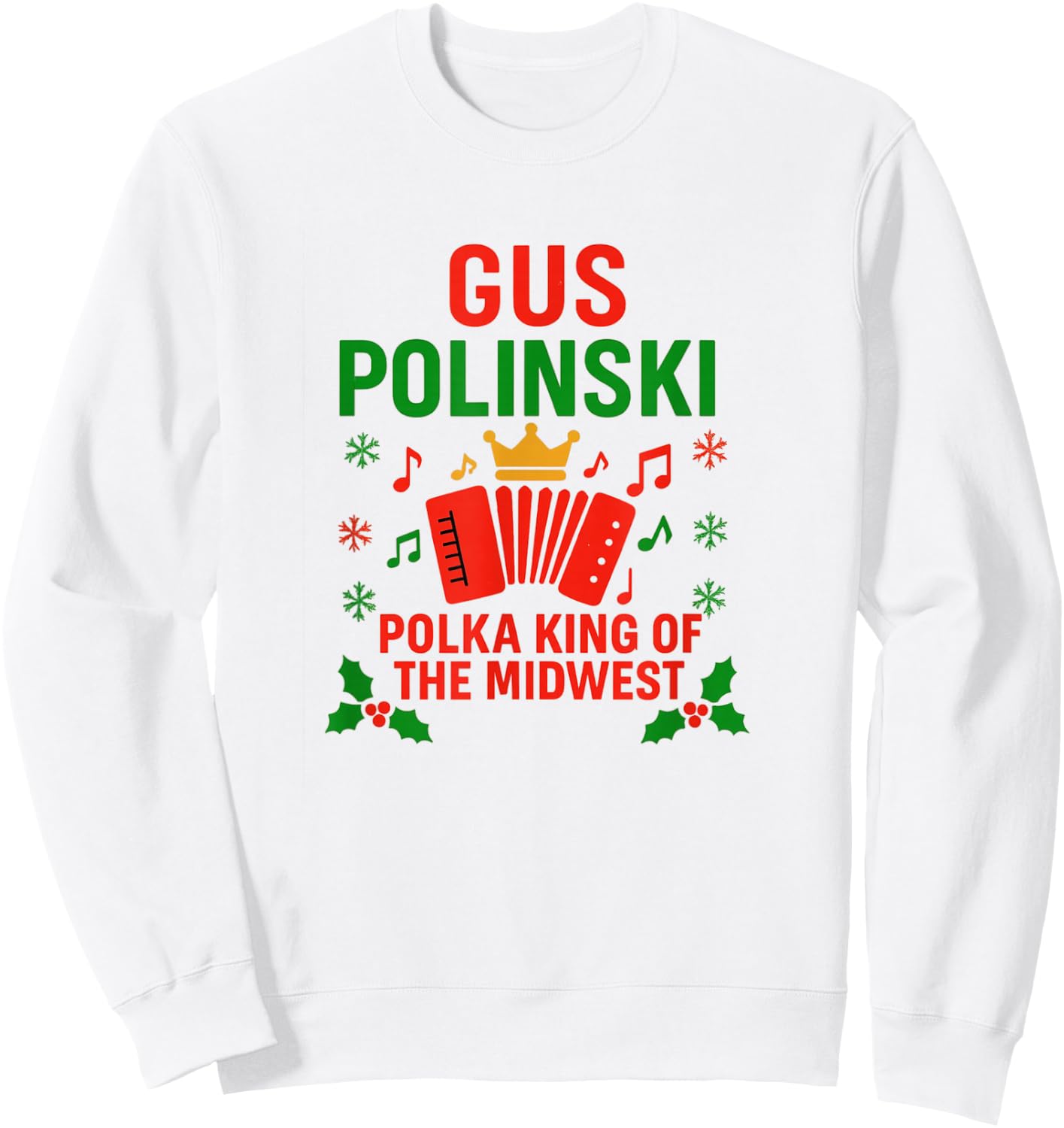 Gus Polinski Polka King Sweatshirt - Sweatshirt | White