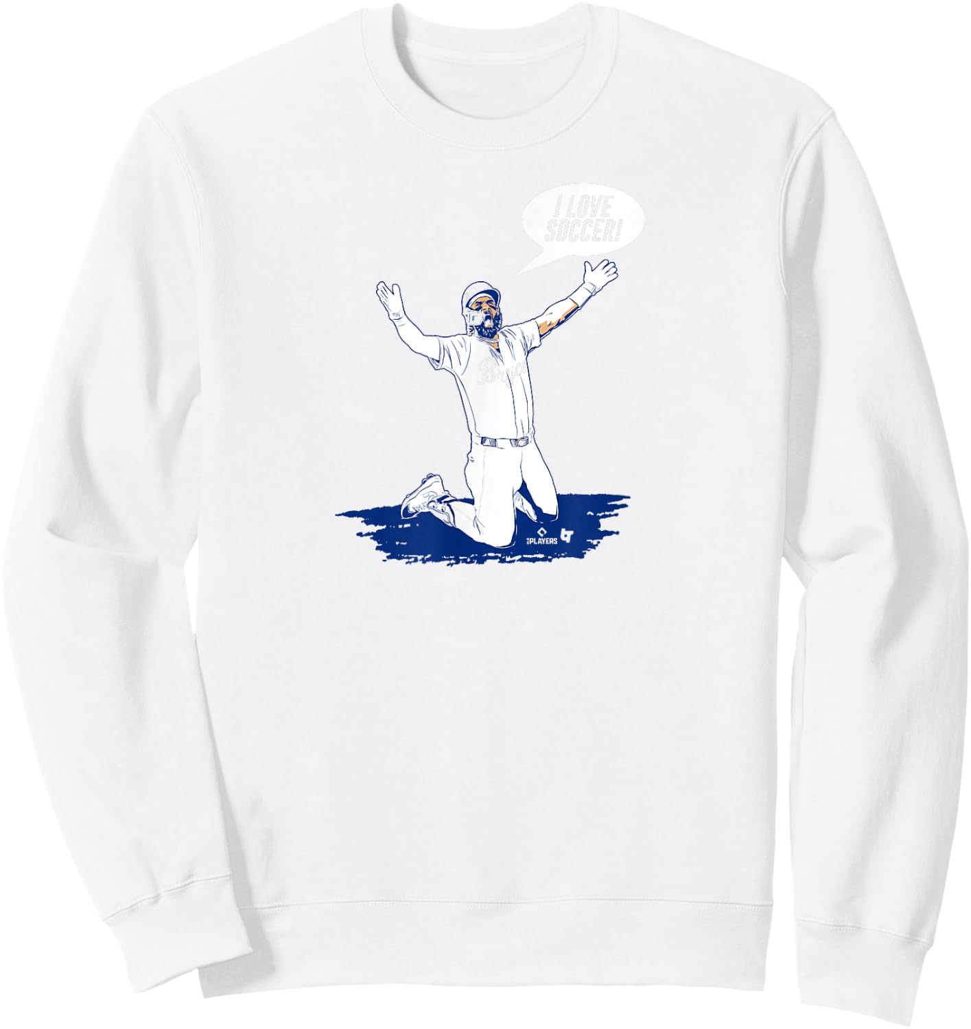 Bryce Harper - I Love Soccer - Philadelphia Baseball Sweatshirt - Sweatshirt | White