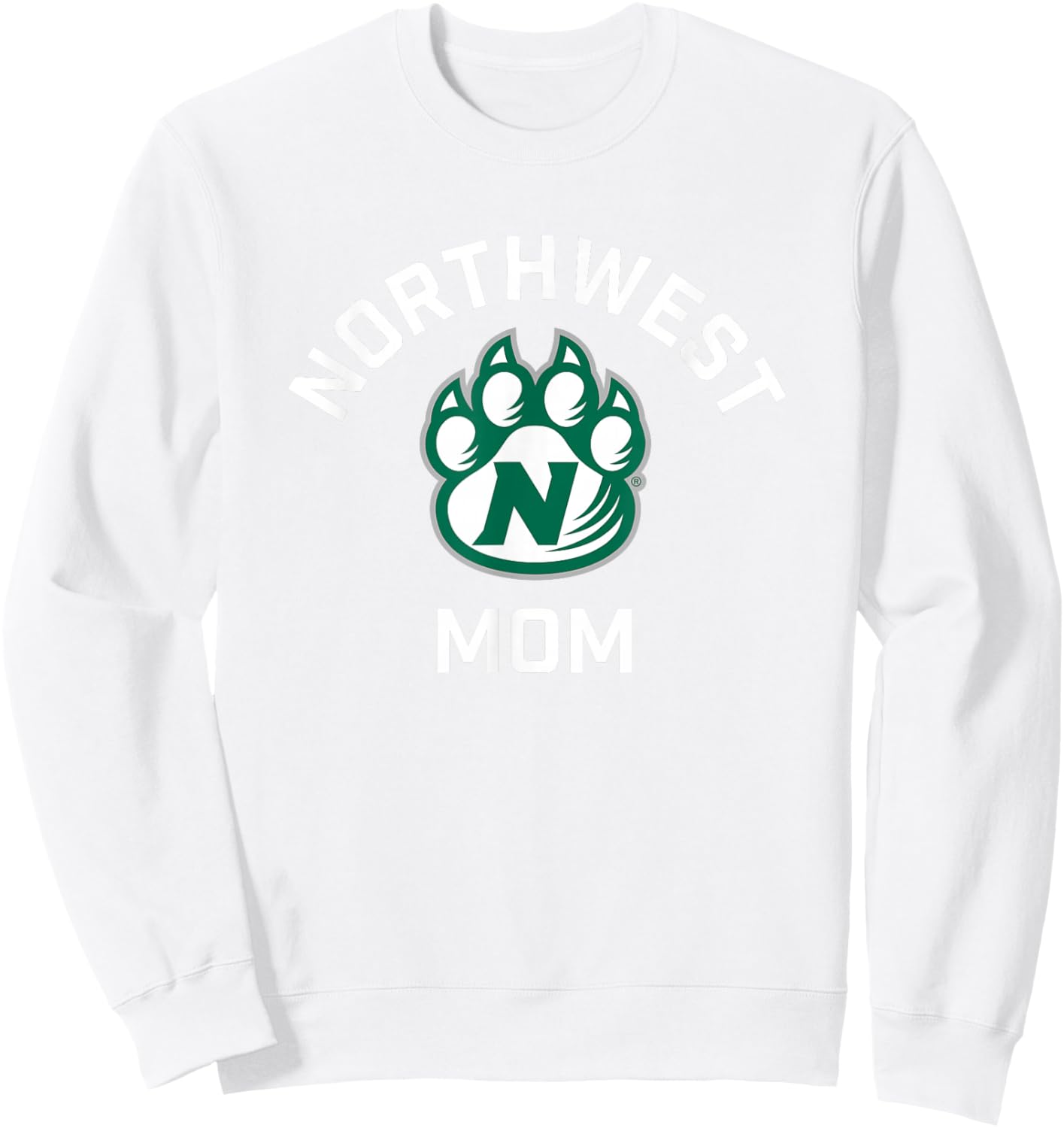 Northwest Missouri State Bearcats Arched Mom Sweatshirt - Sweatshirt | White
