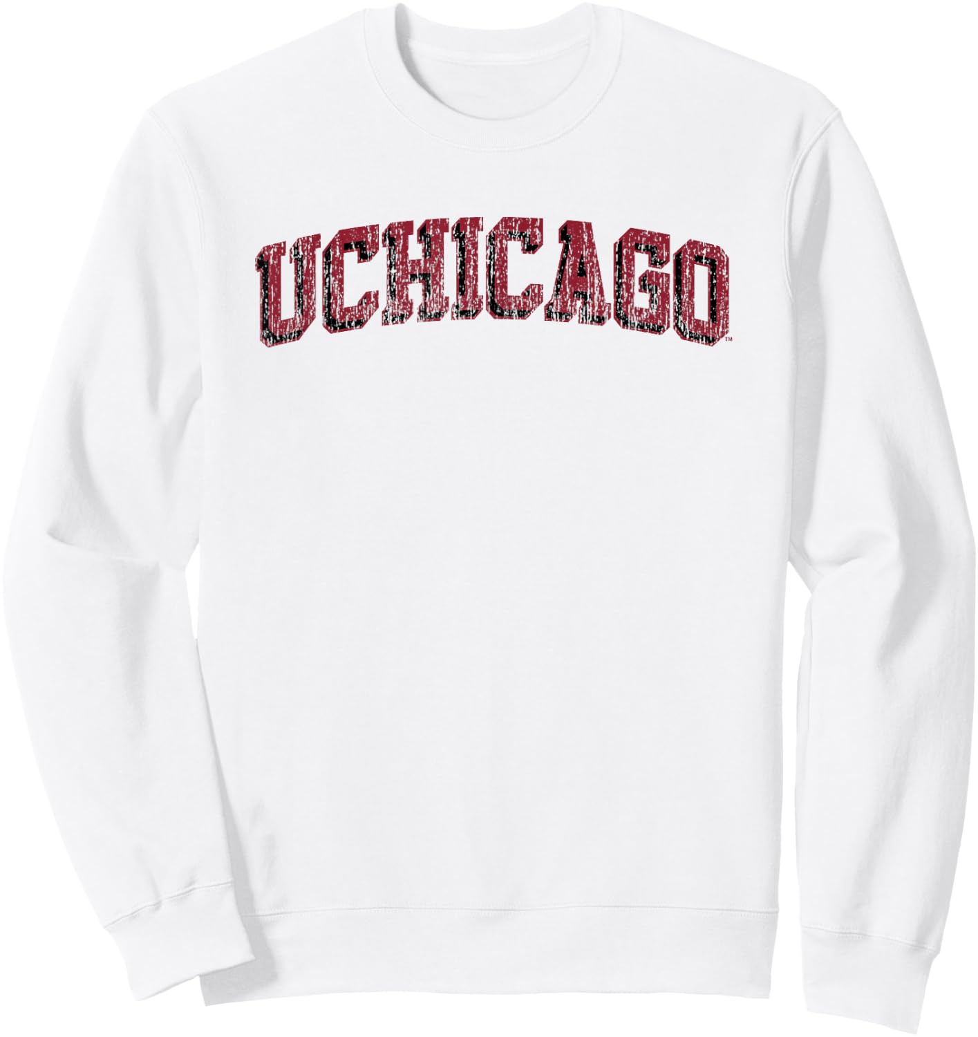 Chicago Maroons Retro Arch Officially Licensed Sweatshirt - Sweatshirt | White
