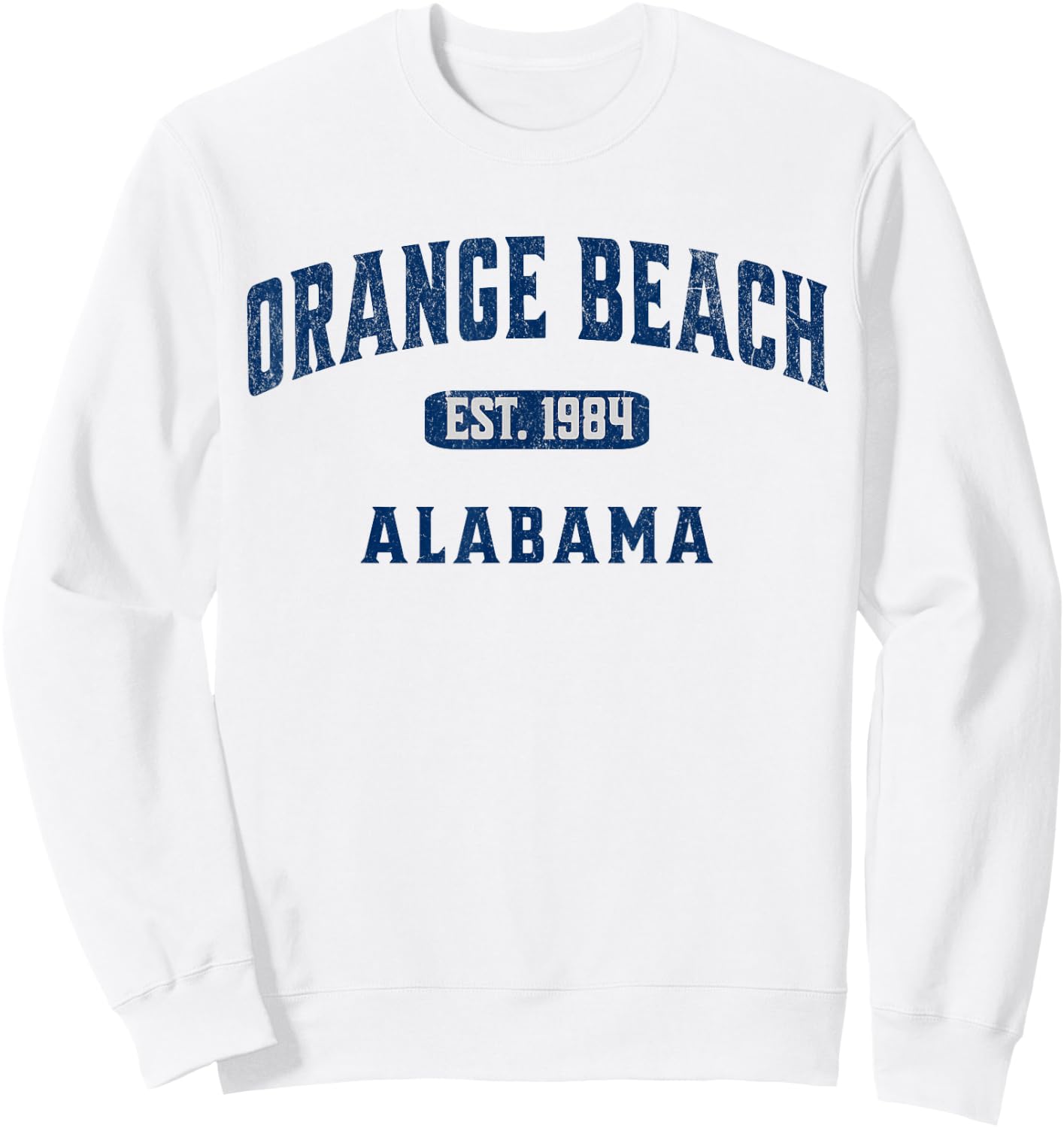 USA Vintage Merch Souvenir Visit Orange Beach Alabama Women Kids Sweatshirt - Sweatshirt | White