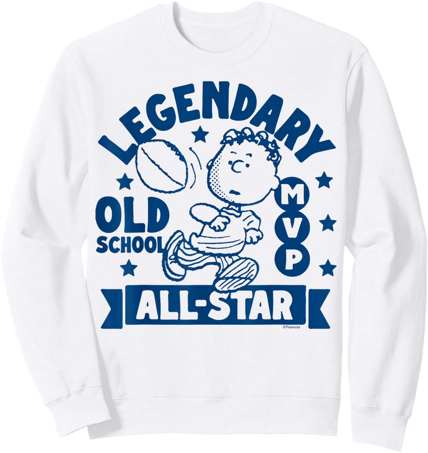 Peanuts - The Legendary All-Star MVP by Franklin Football Sweatshirt - Sweatshirt | White