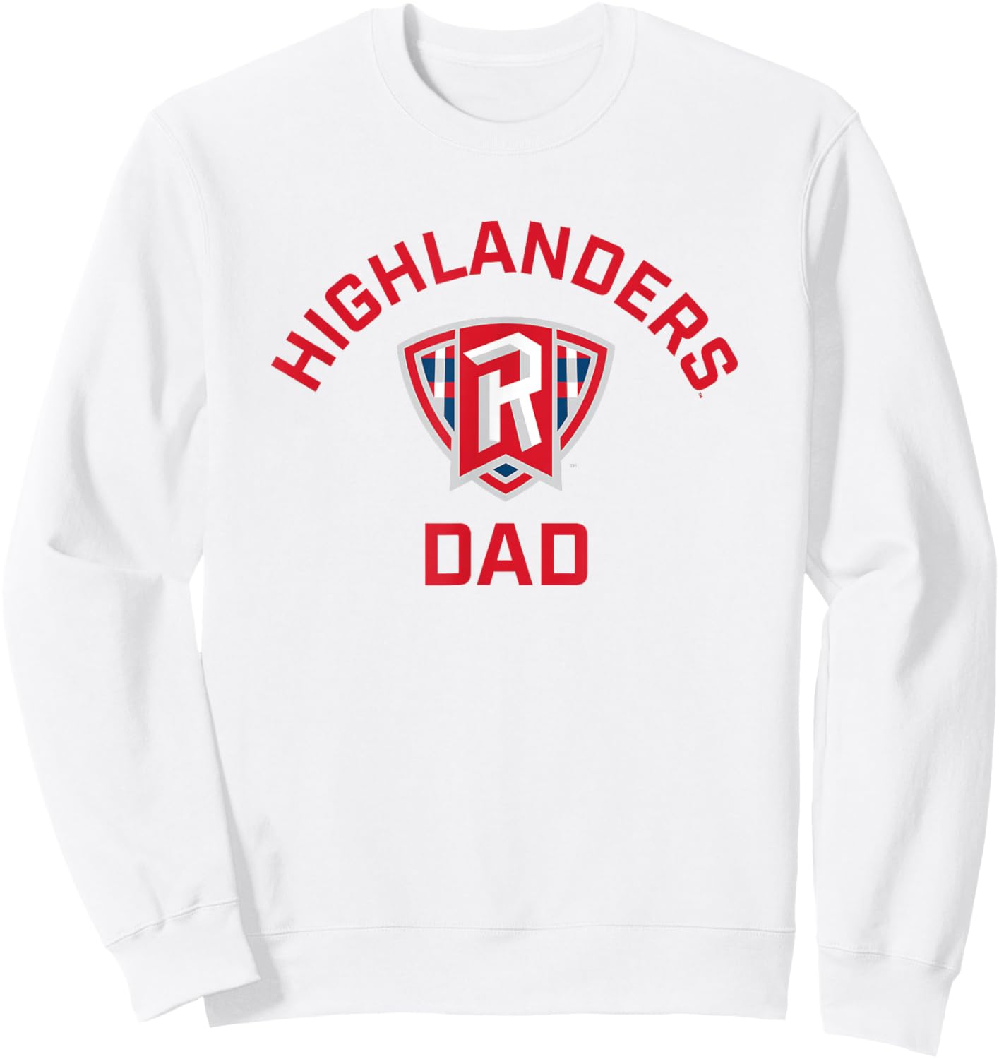 Radford University Highlanders Arched Dad Sweatshirt - Sweatshirt | White
