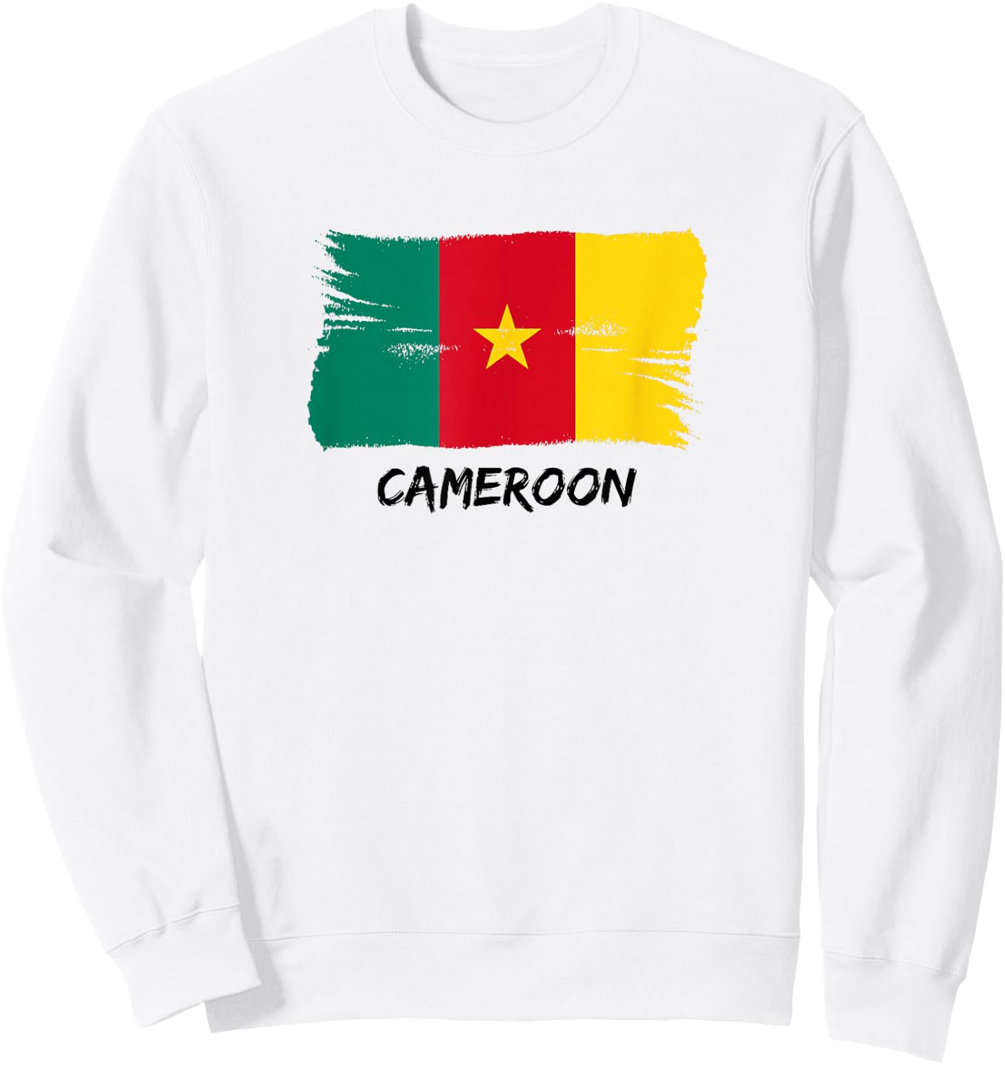 Cameroon Flag Sweatshirt - Sweatshirt | White