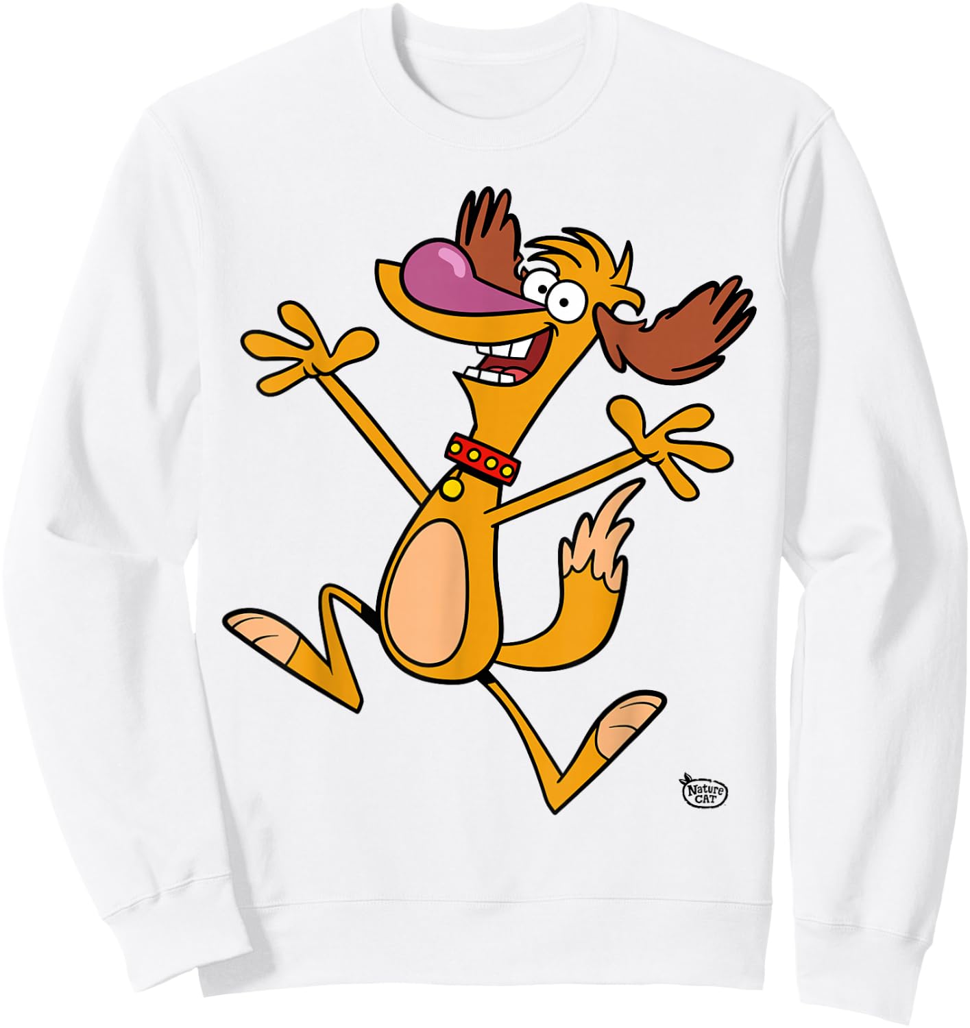 Nature Cat Hal Character Men Women Girls Kids Sweatshirt - Sweatshirt | White