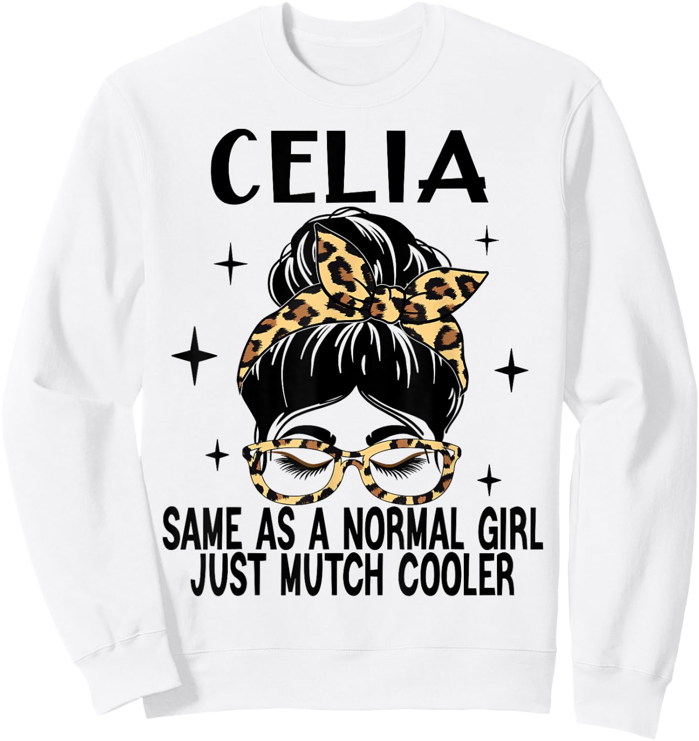 SwiftStyle Apparel CELIA Costume Cute Definition Personalized Name CELIA , Small, Grey Sweatshirt - Sweatshirt | White