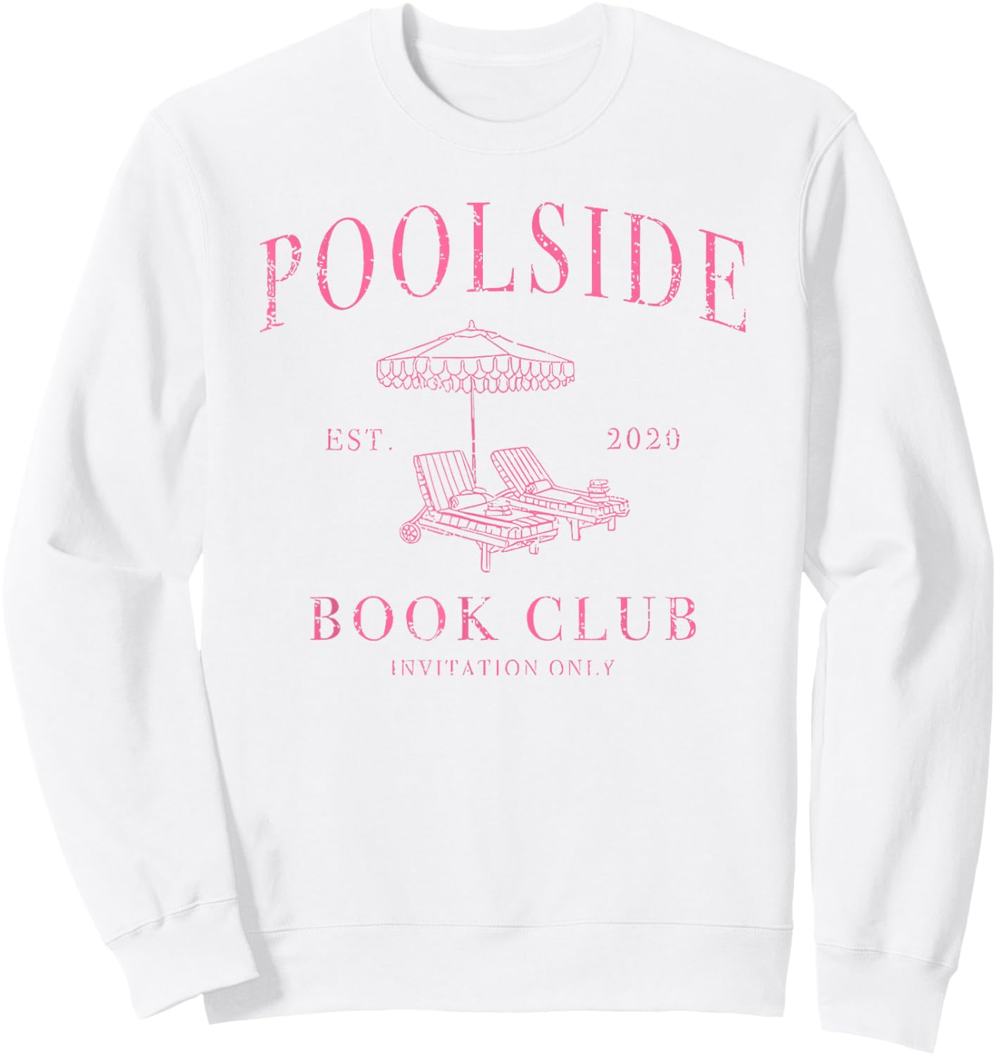 Poolside Book Club Sweatshirt - Sweatshirt | White