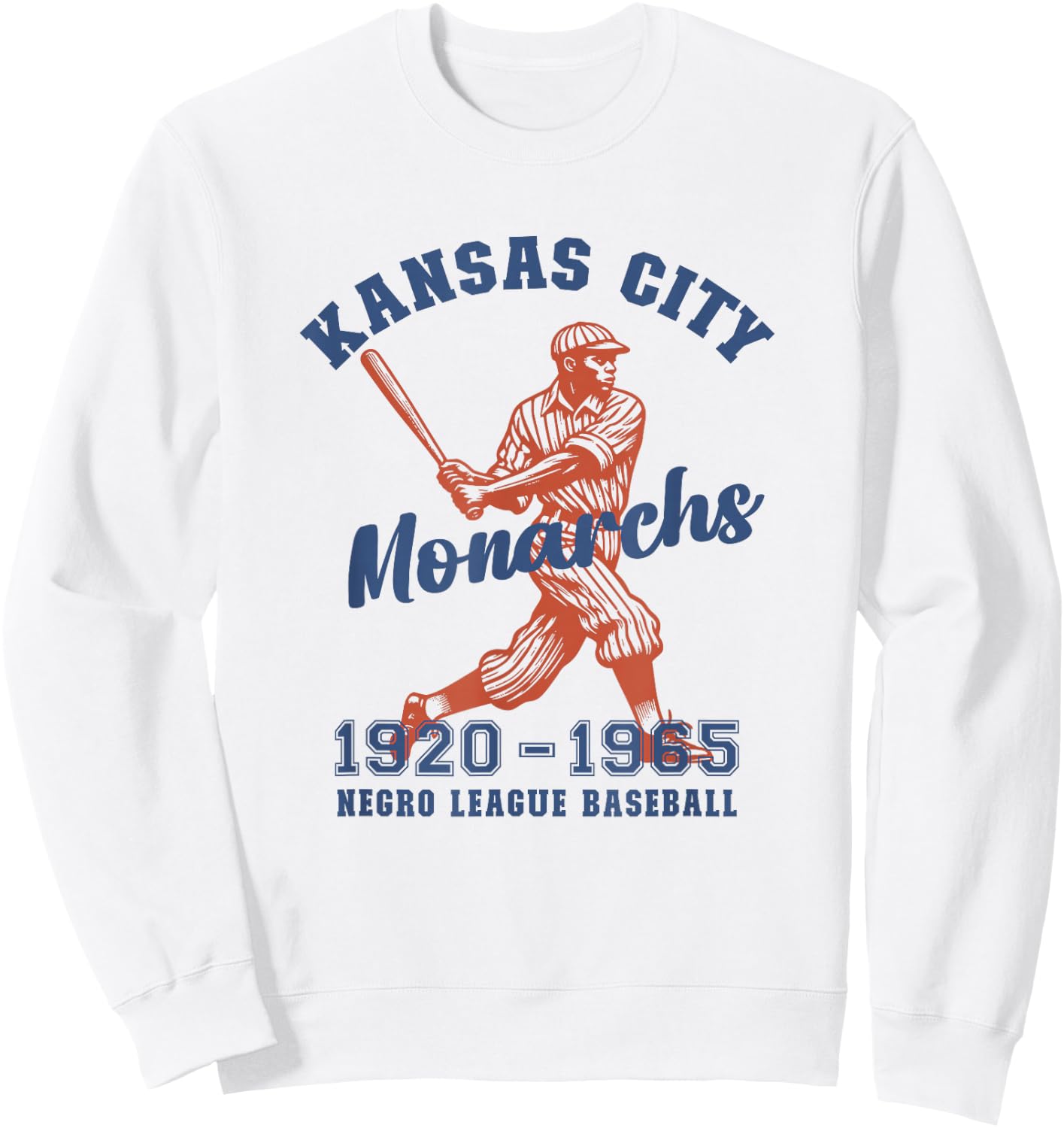 Kansas City Negro League Baseball Black History Month Sweatshirt - Sweatshirt | White