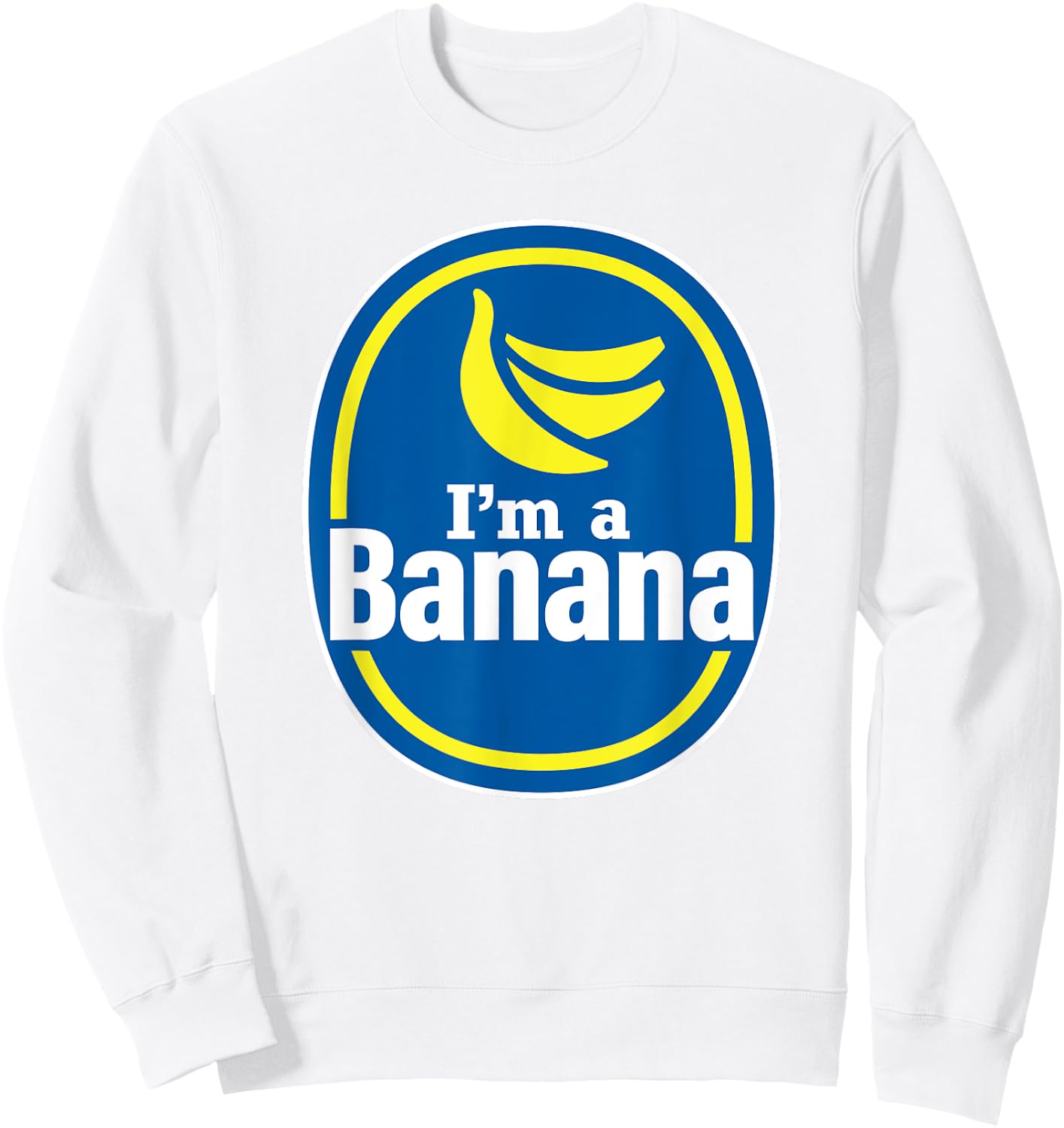Funny Pretend I'm a Banana Halloween Costume Fruit Sweatshirt - Sweatshirt | White