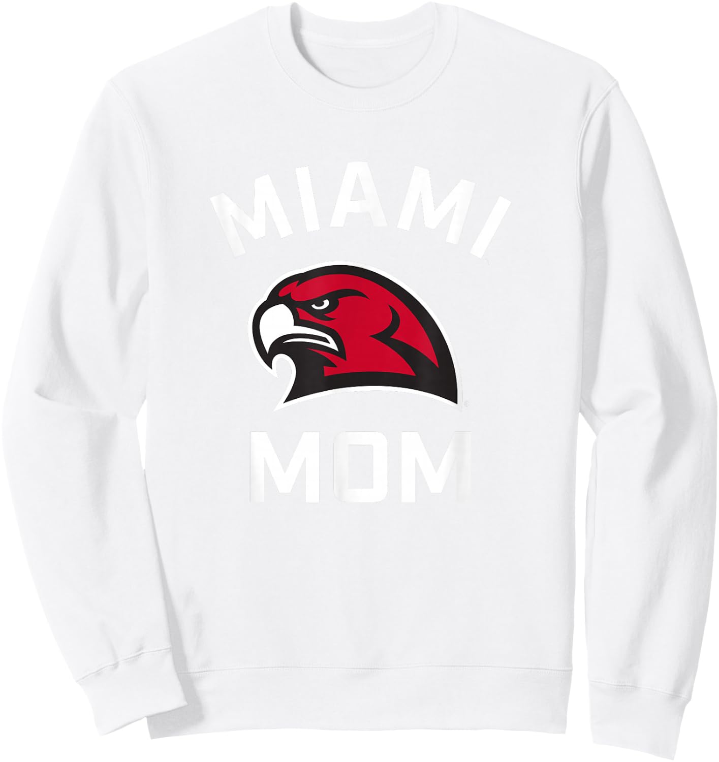 Miami University Ohio Redhawks Arched Mom Sweatshirt - Sweatshirt | White