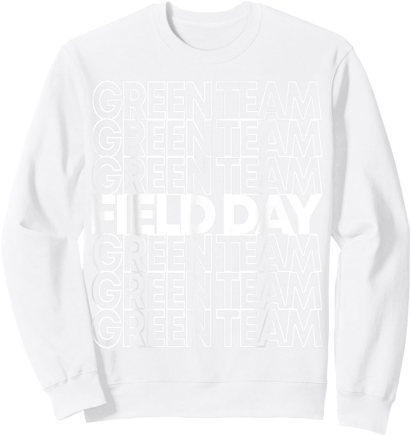 Field Day Green Team Sweatshirt - Sweatshirt | White