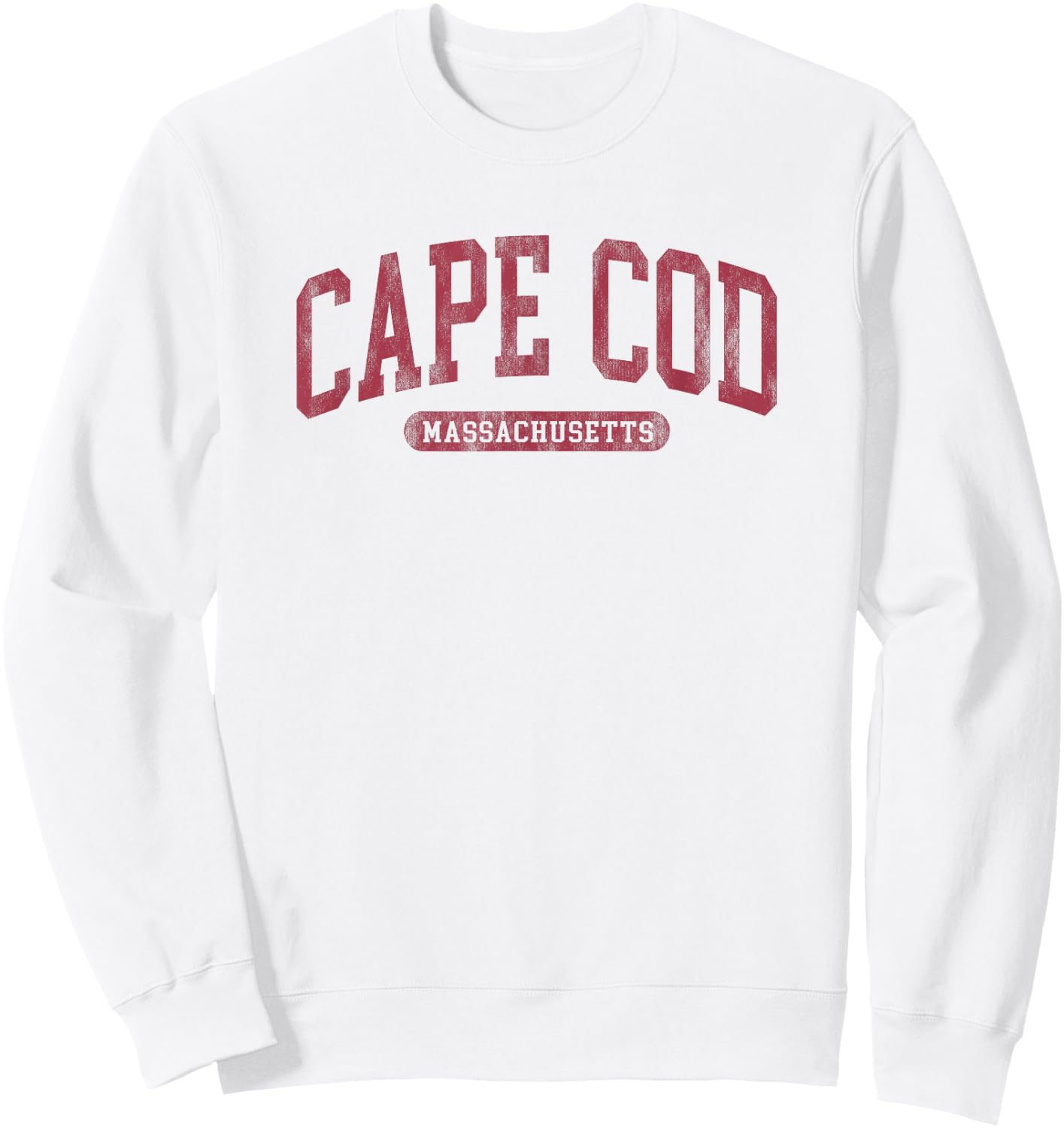 Cape Cod Est 1602 Massachusetts Retro Preppy Throwback Sweatshirt - Sweatshirt | White