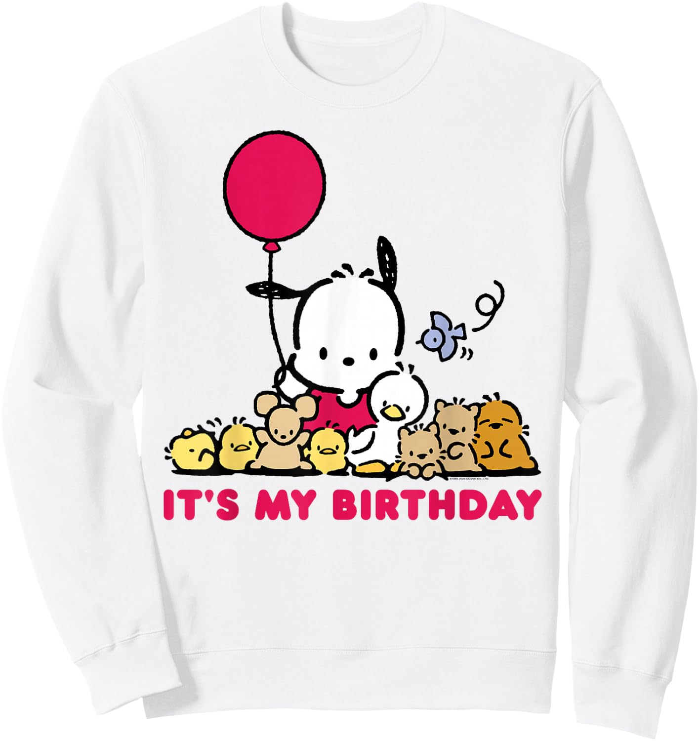 Pochacco It's My Birthday Sweatshirt - Sweatshirt | White