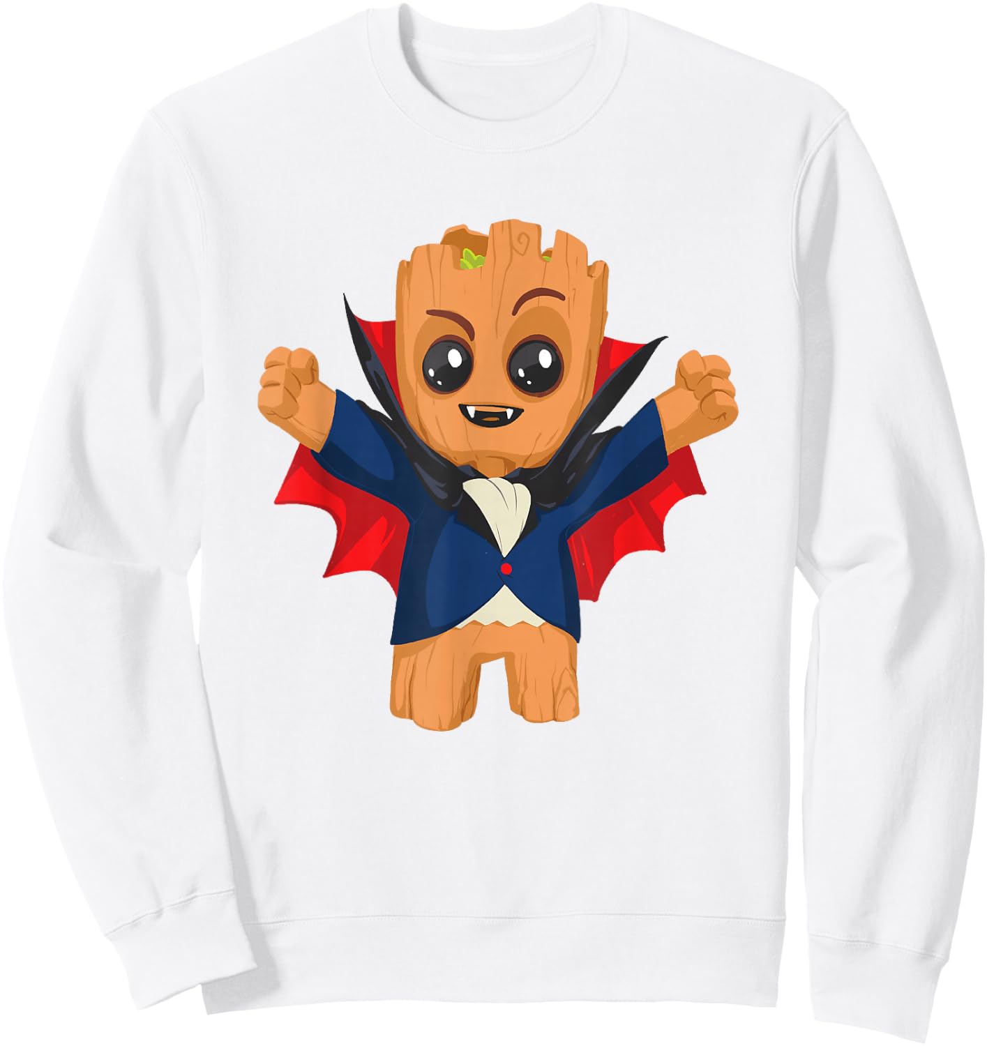 Marvel Classic Halloween Baby Groot Cute Vampire Costume Sweatshirt - Sweatshirt | White