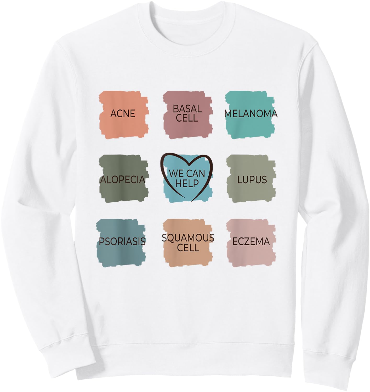 Dermatology Nurse - We Can Help Derm Dermatologist Sweatshirt - Sweatshirt | White