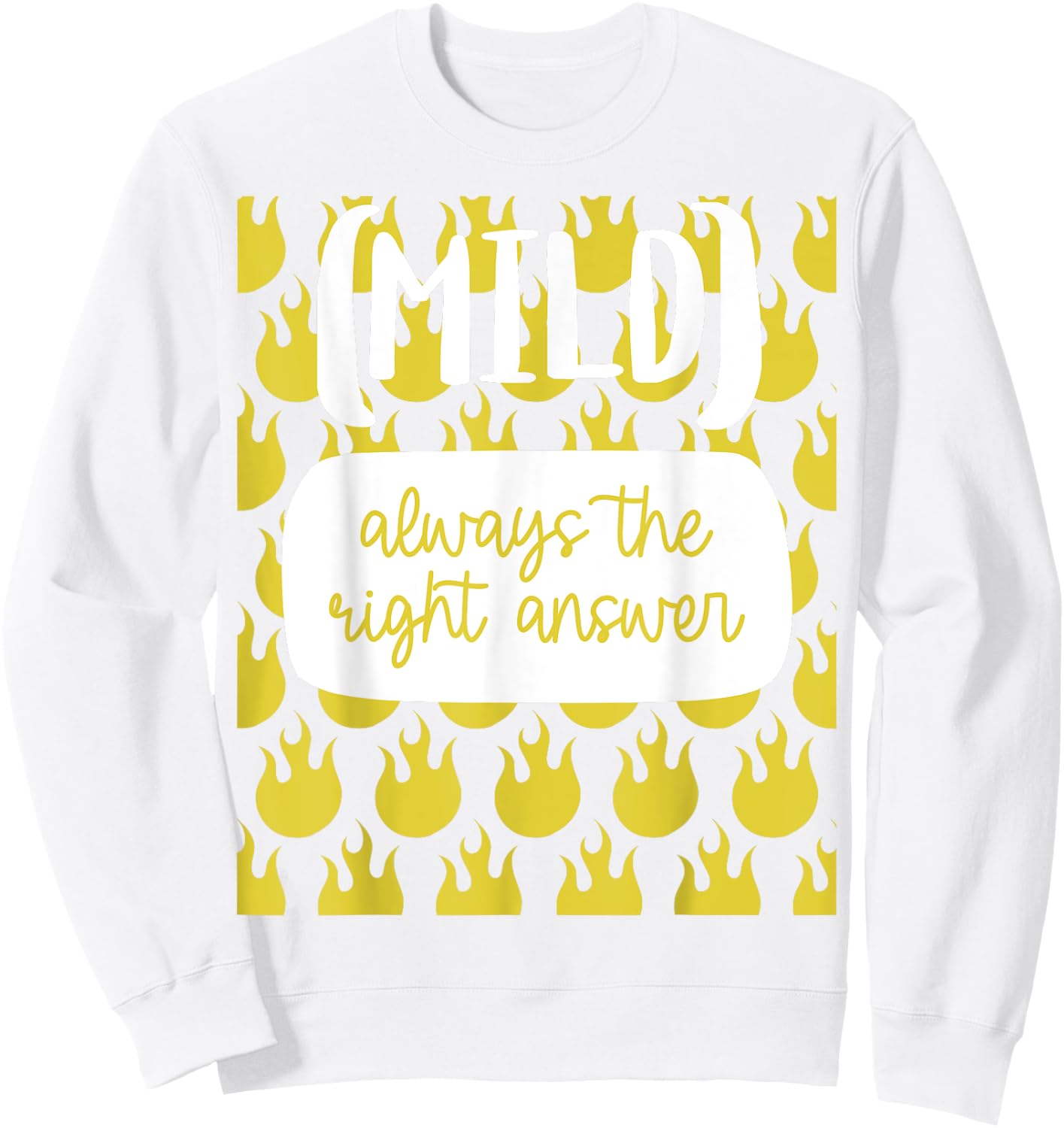 Mild Hot Sauce Packet Group Halloween Costume Matching Sweatshirt - Sweatshirt | White