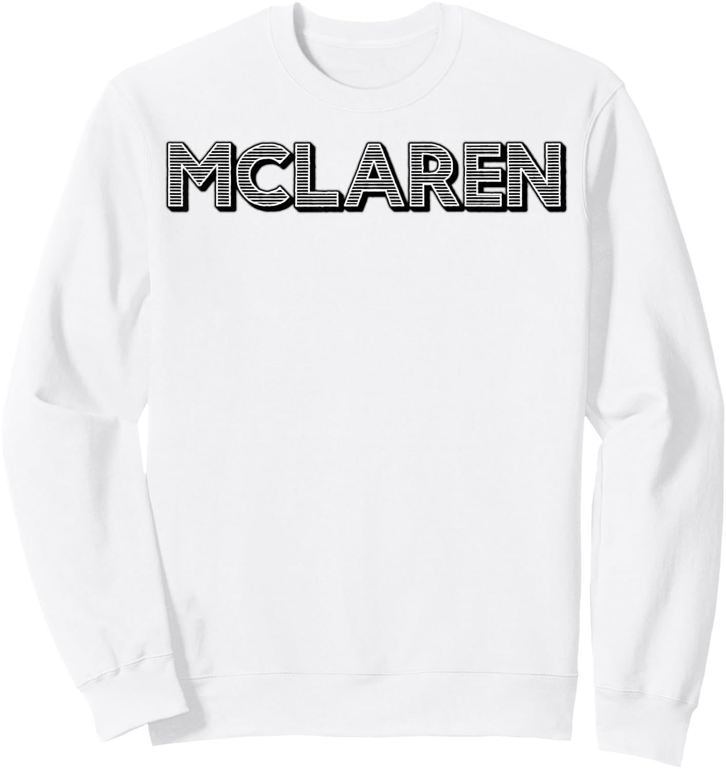 McLaren Name Retro 60s 70s 80s Vintage Family Funny Gift Sweatshirt - Sweatshirt | White