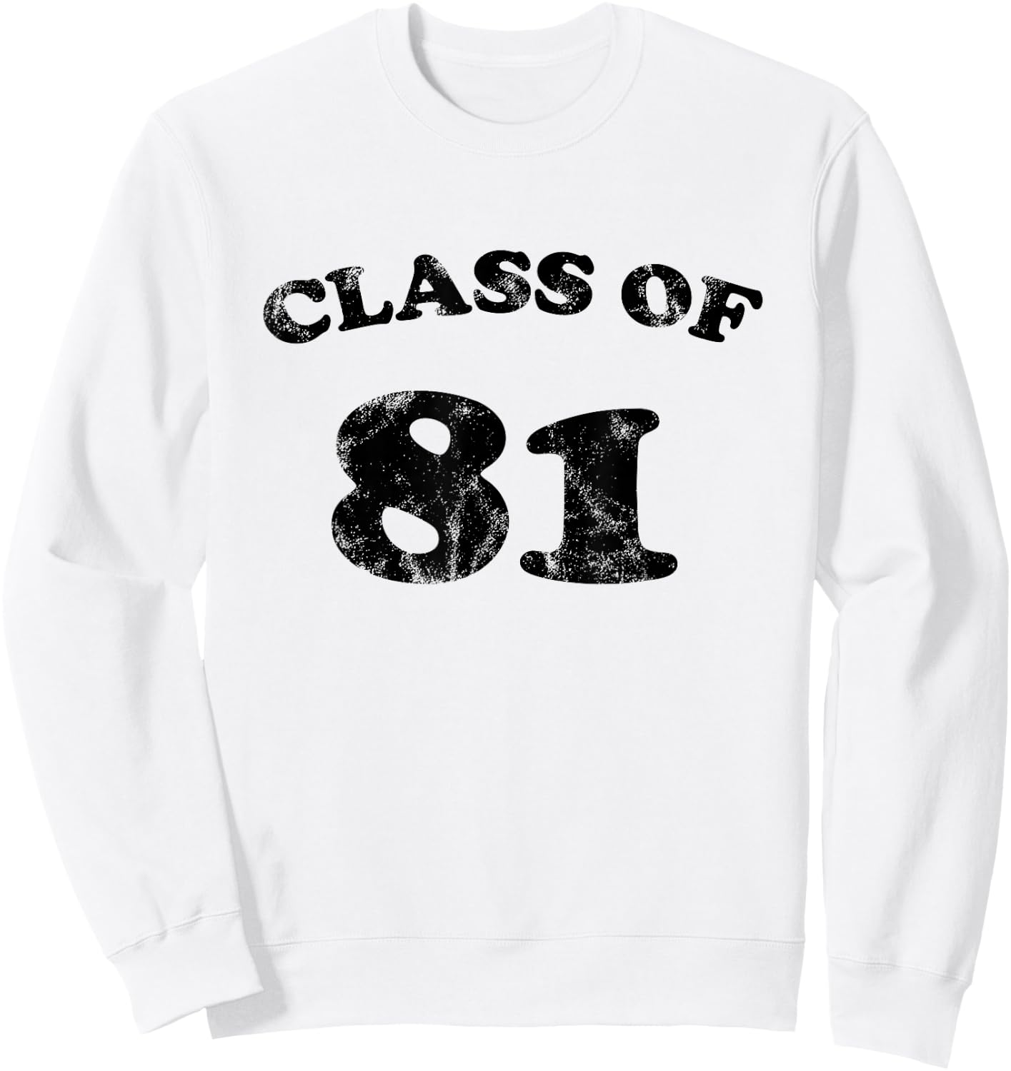 Vintage Class of 81 Sweatshirt - Sweatshirt | White
