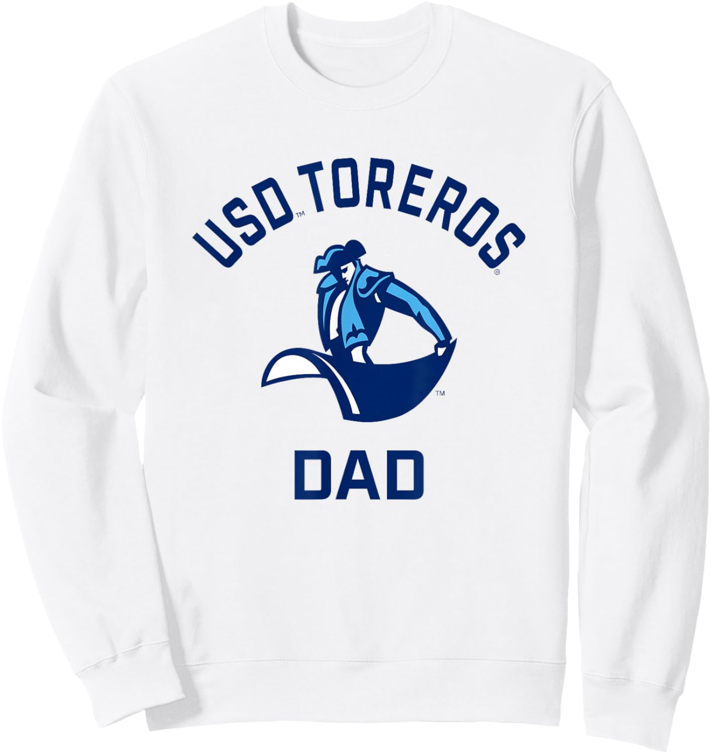 University of San Diego Toreros Arched Dad Sweatshirt - Sweatshirt | White
