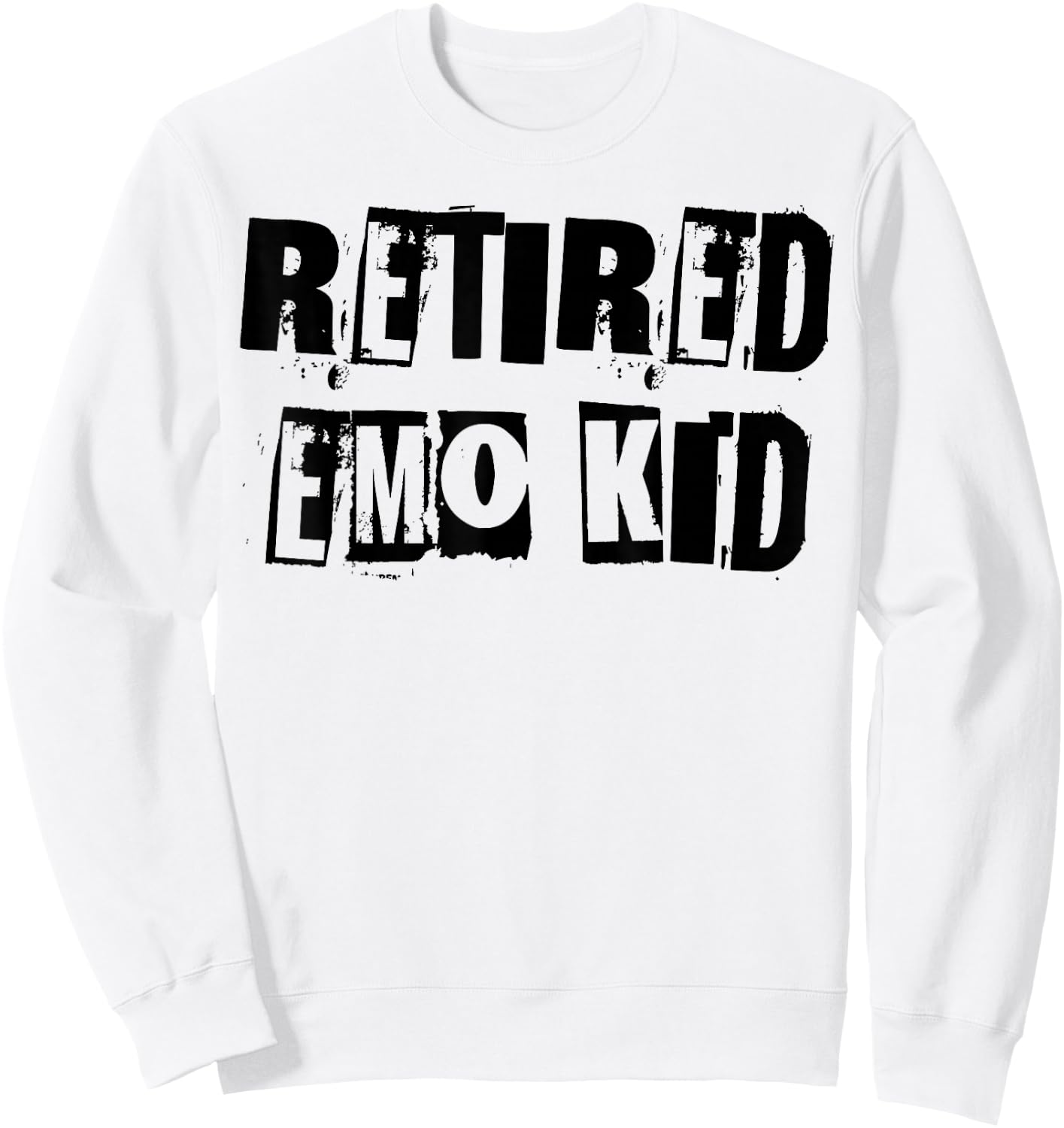 Retired Emo Kid Sweatshirt - Sweatshirt | White