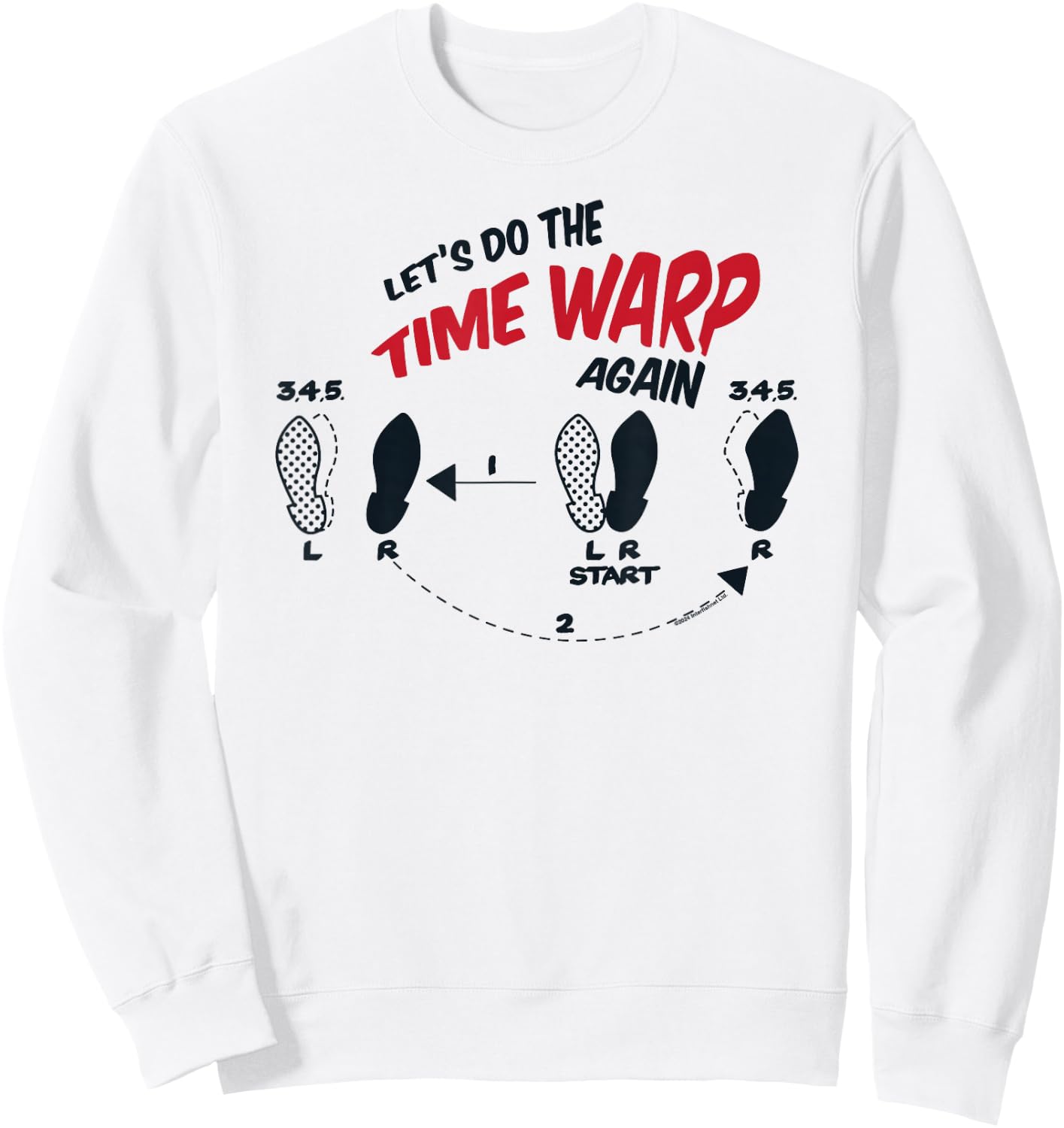 Rocky Horror Show Let's Do The Time Warp Again Sweatshirt - Sweatshirt | White