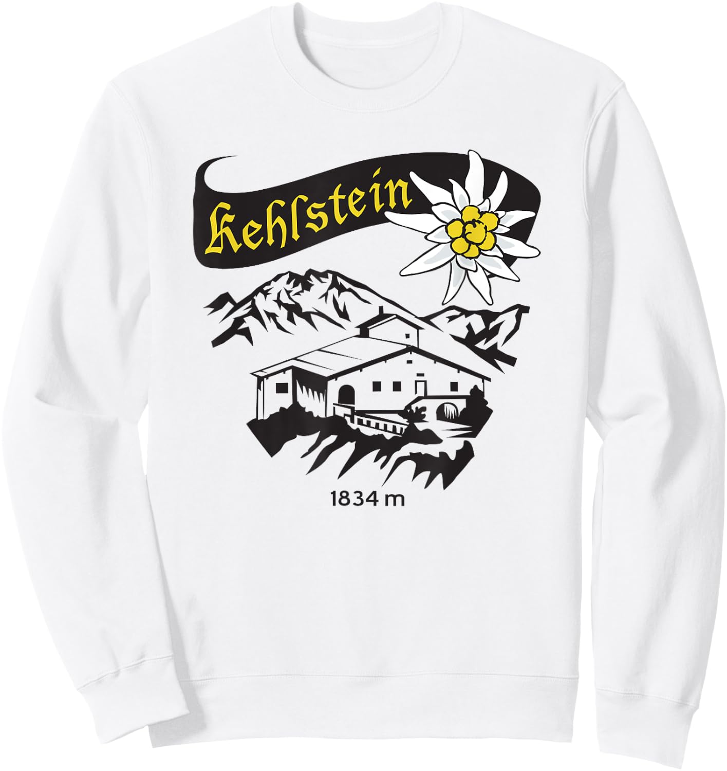 Eagles Nest Kehlstein House Berchtesgaden Bavaria Sweatshirt - Sweatshirt | White