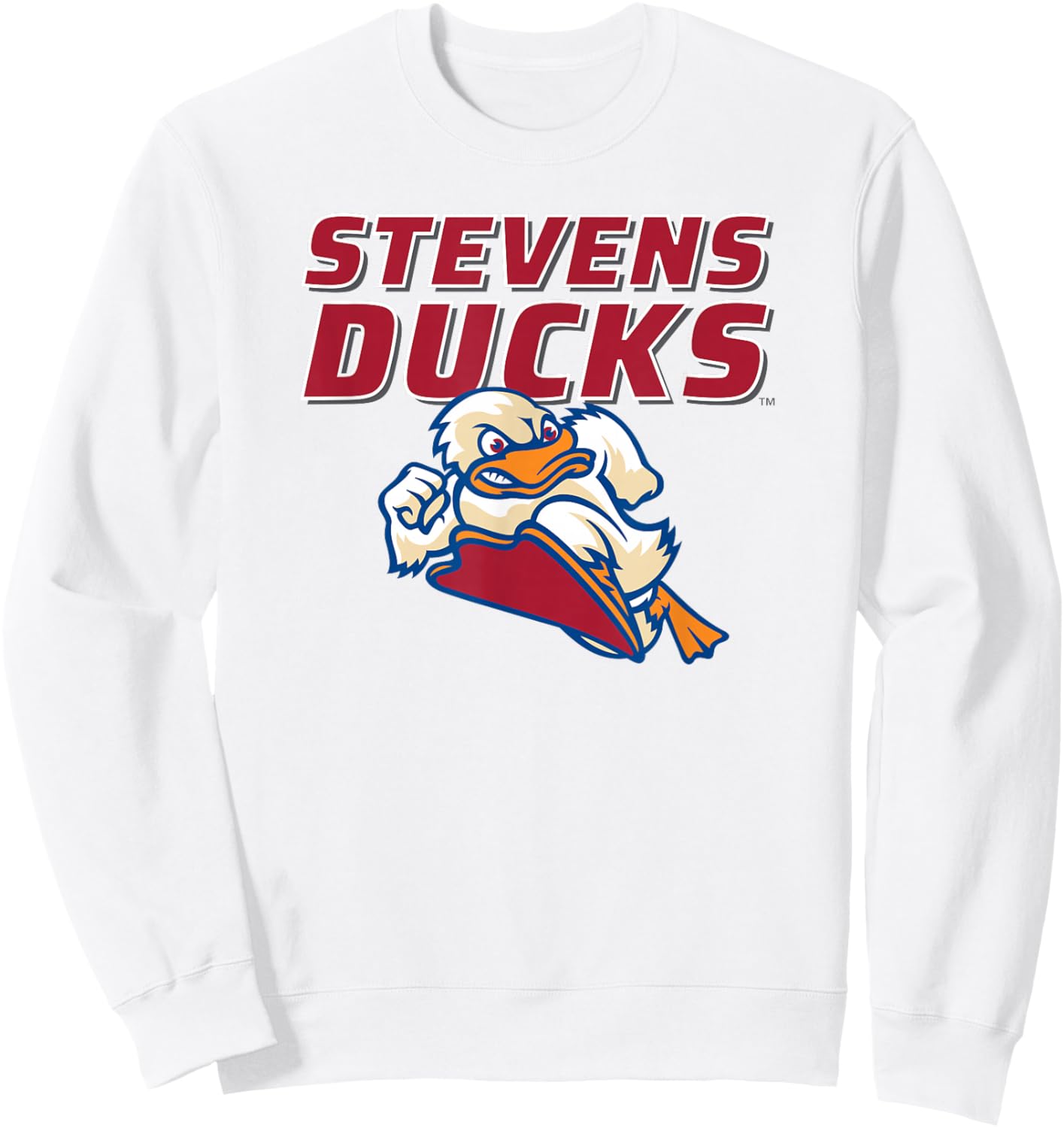 Stevens Institute of Technology Stevens Ducks Logo Sweatshirt - Sweatshirt | White