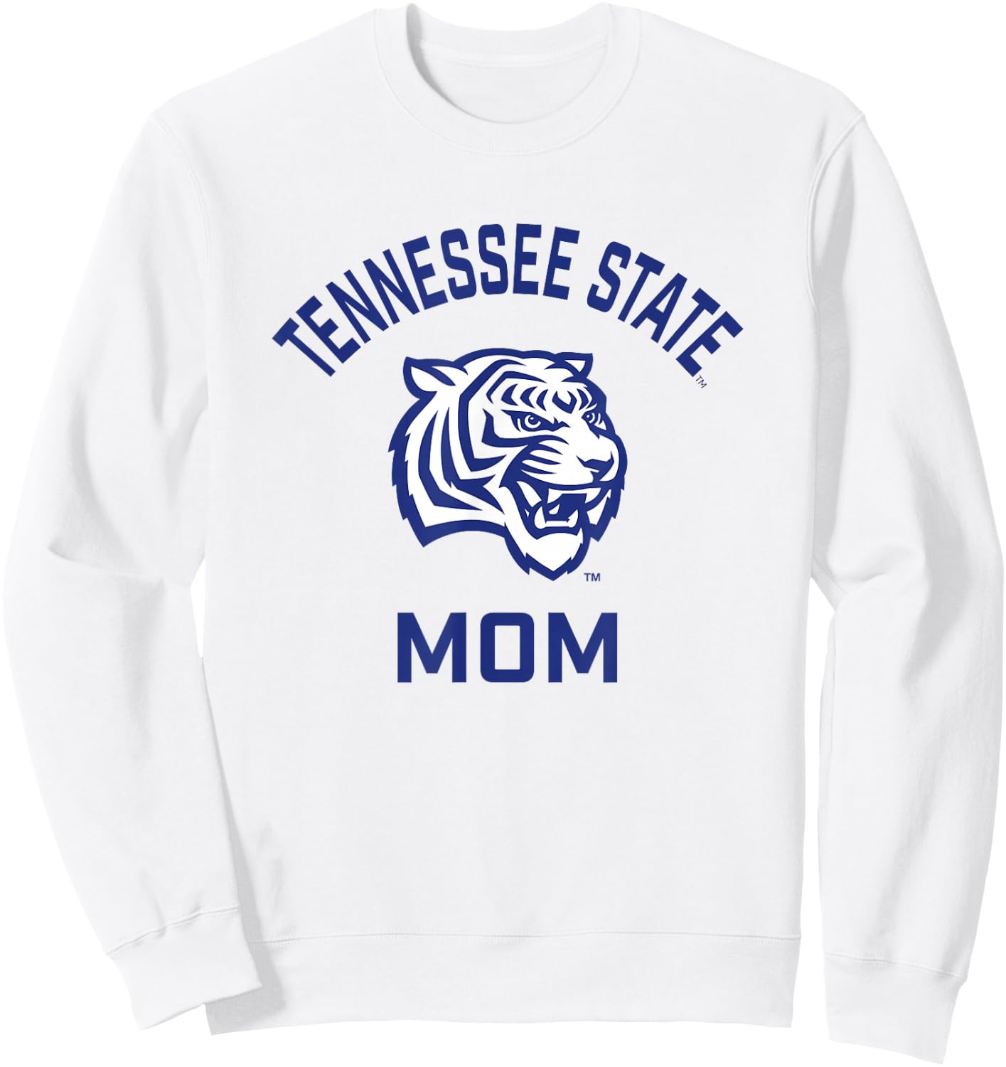 Tennessee State University TSU Tigers Arched Mom Sweatshirt - Sweatshirt | White