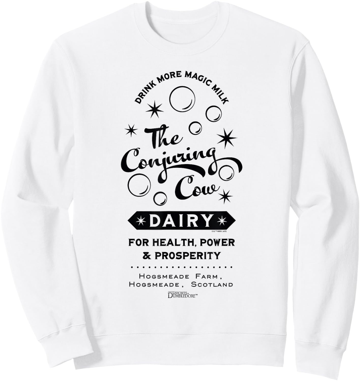 Fantastic Beasts 3 The Conjuring Cow Magic Milk Sweatshirt - Sweatshirt | White