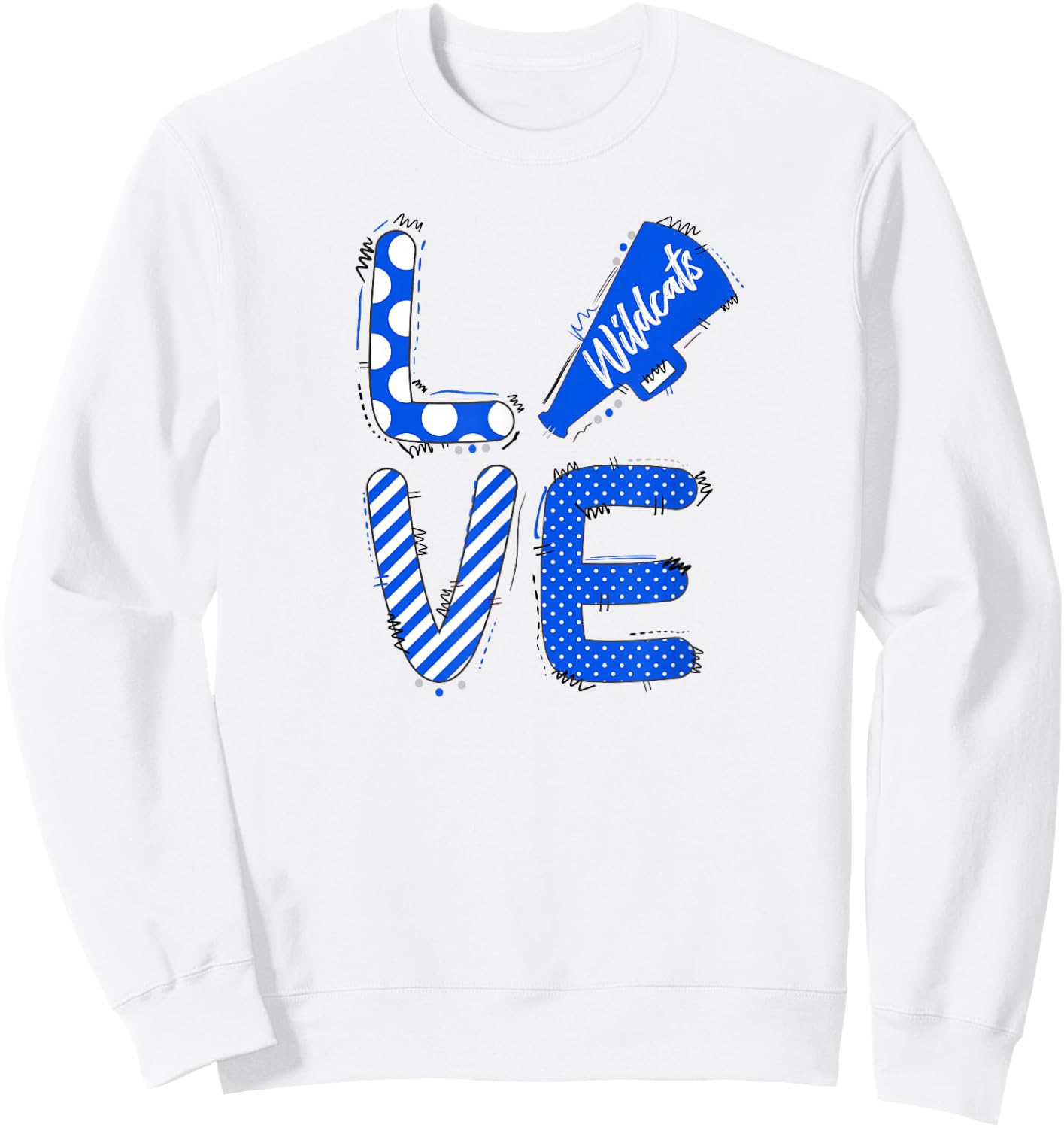 Kentucky, Big Blue, Basketball Sweatshirt - Sweatshirt | White