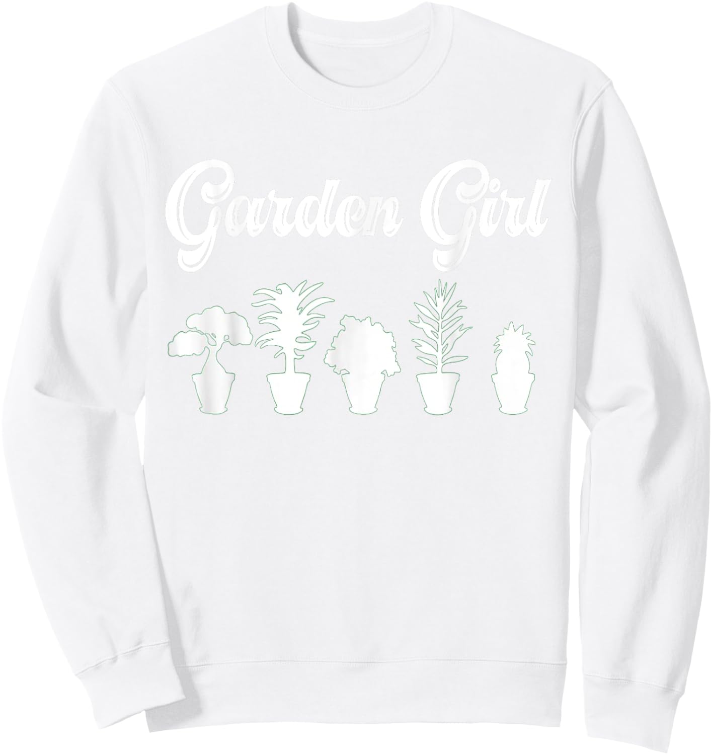 Farmer Girl Garden Gardening Planting Lovers Garden Girl Sweatshirt - Sweatshirt | White