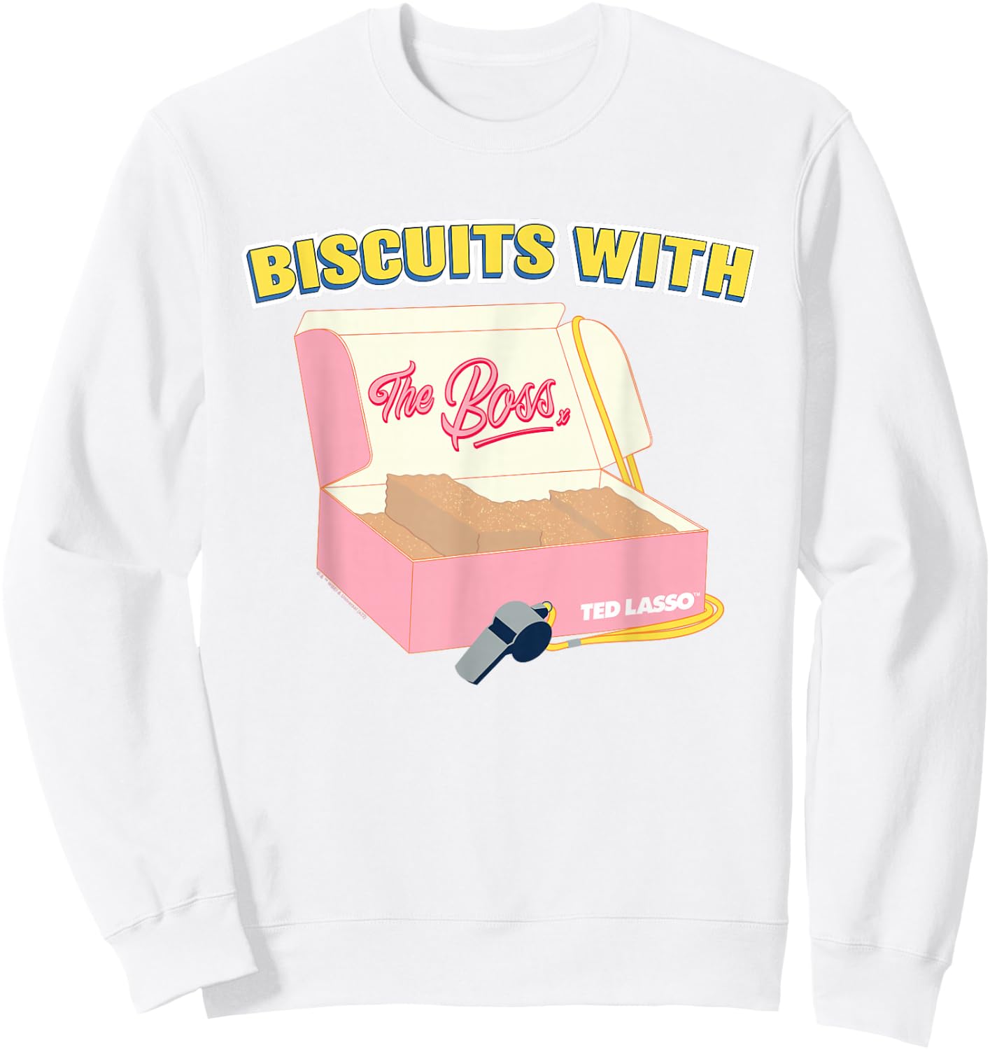 Ted Lasso Biscuits with The Boss Sweatshirt - Sweatshirt | White