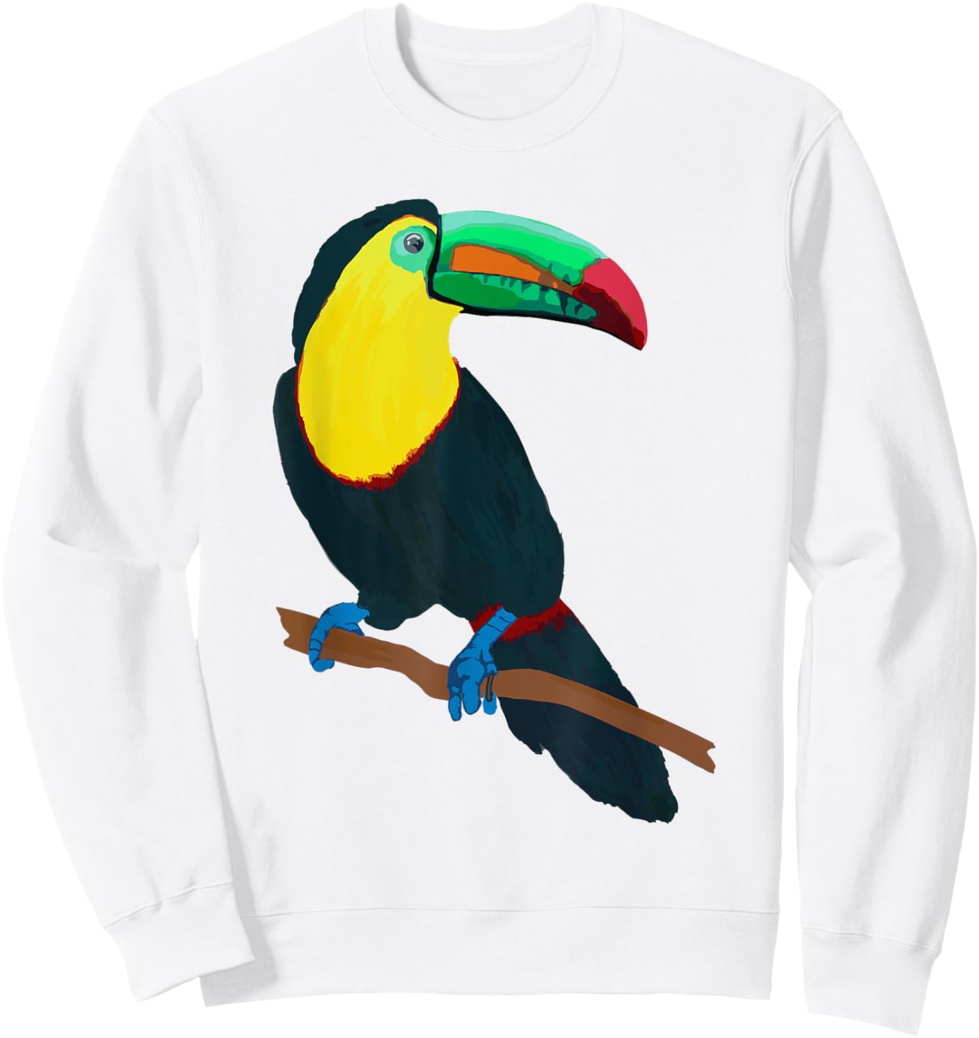 Beautiful Keel-billed Toucan Bird Tucan T Shirt Costa Rica Sweatshirt - Sweatshirt | White