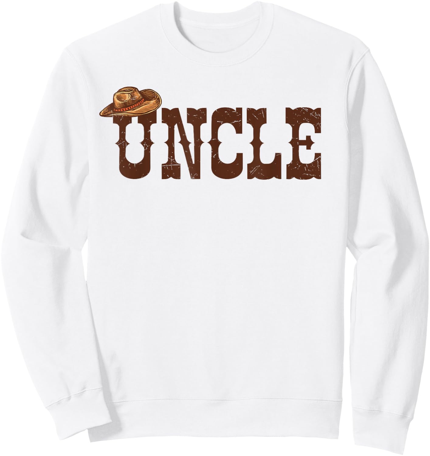 Uncle Aunt Western Family Matching Birthday Cowboy Cowgirl Sweatshirt - Sweatshirt | White
