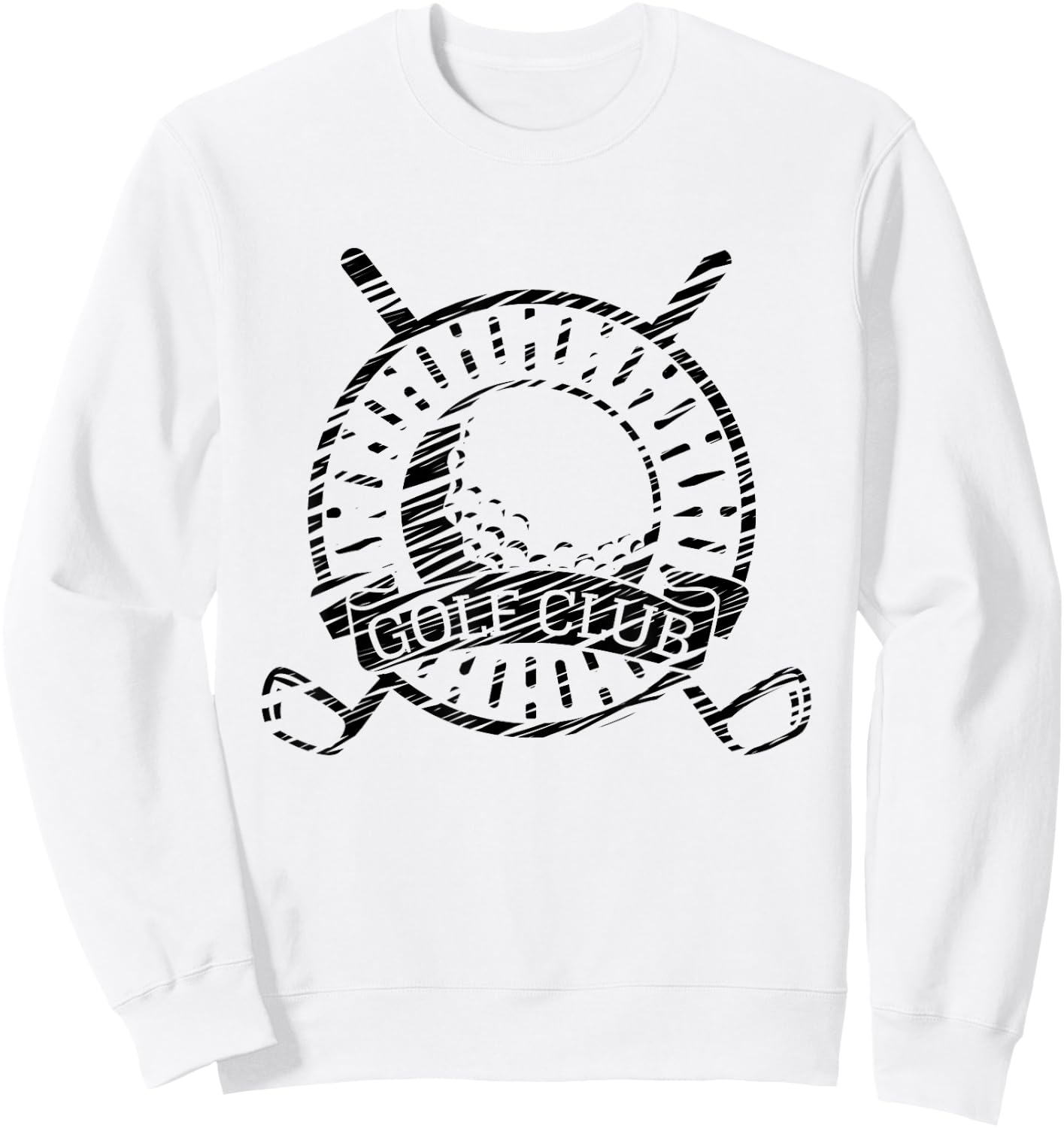 Golf and golfer fan motif vintage Sweatshirt - Sweatshirt | White