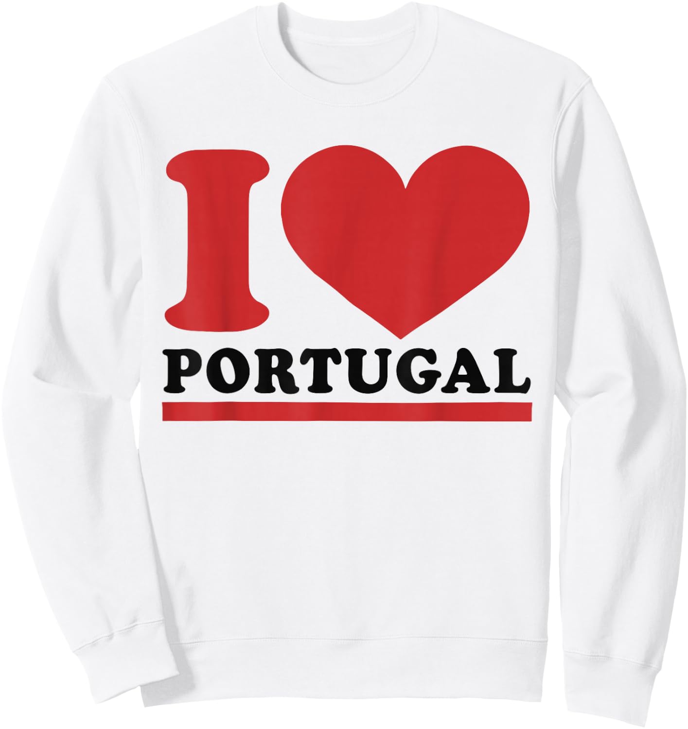 Portugal Heart - I Love Portugal Sweatshirt - Sweatshirt | White
