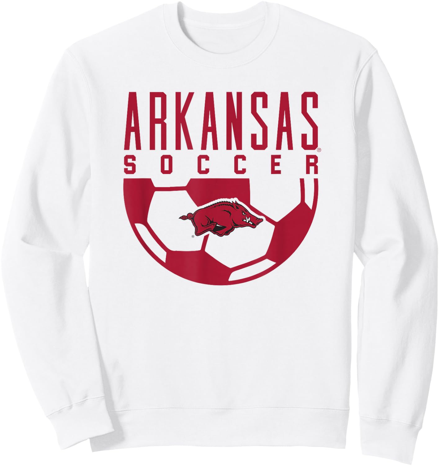 University of Arkansas Razorbacks Soccer Sweatshirt - Sweatshirt | White