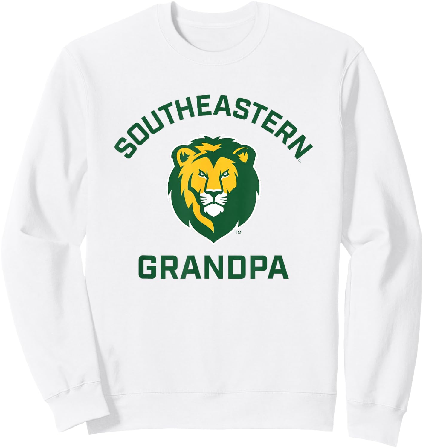 Southeastern Louisiana University Lions Arched Grandpa Sweatshirt - Sweatshirt | White