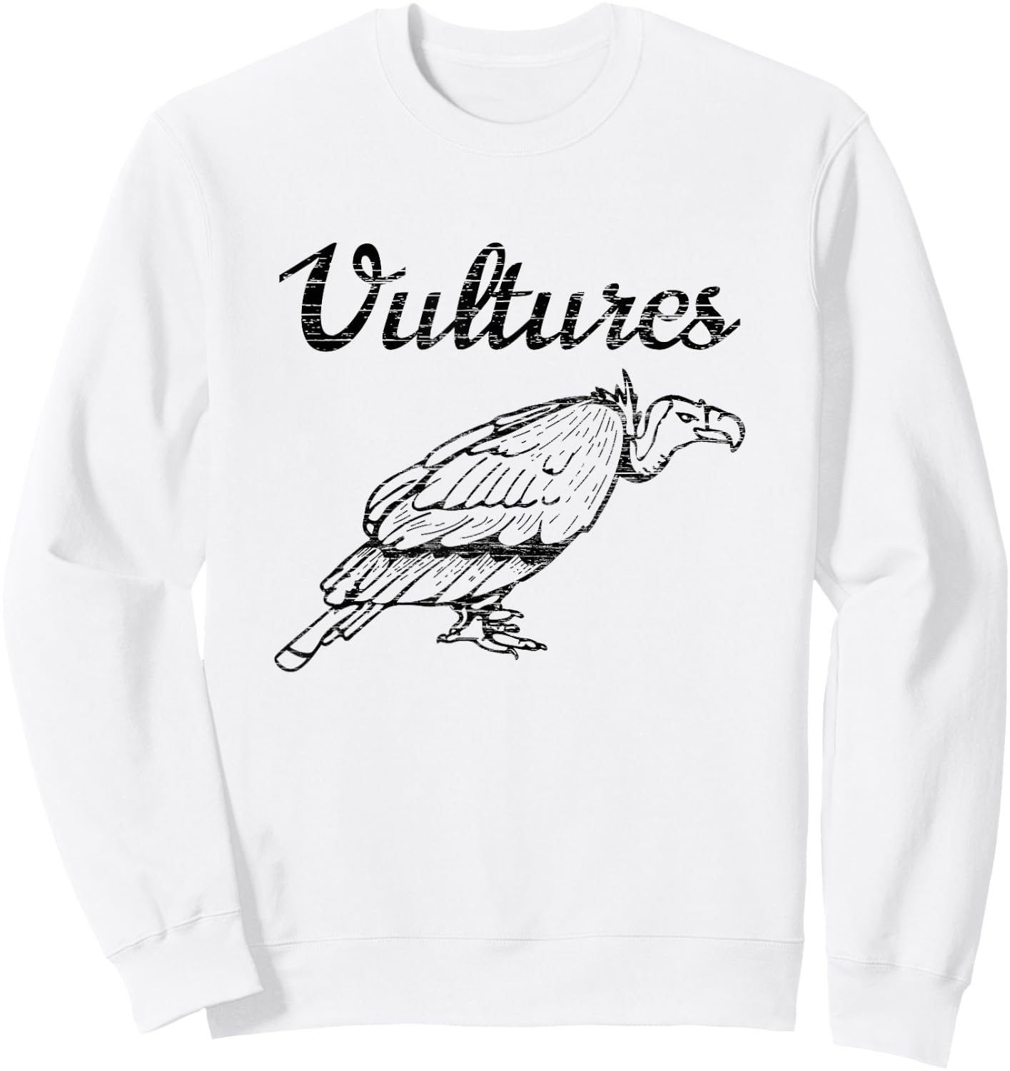 Vultures Classic New Wave Punk Rock Concert Sweatshirt - Sweatshirt | White