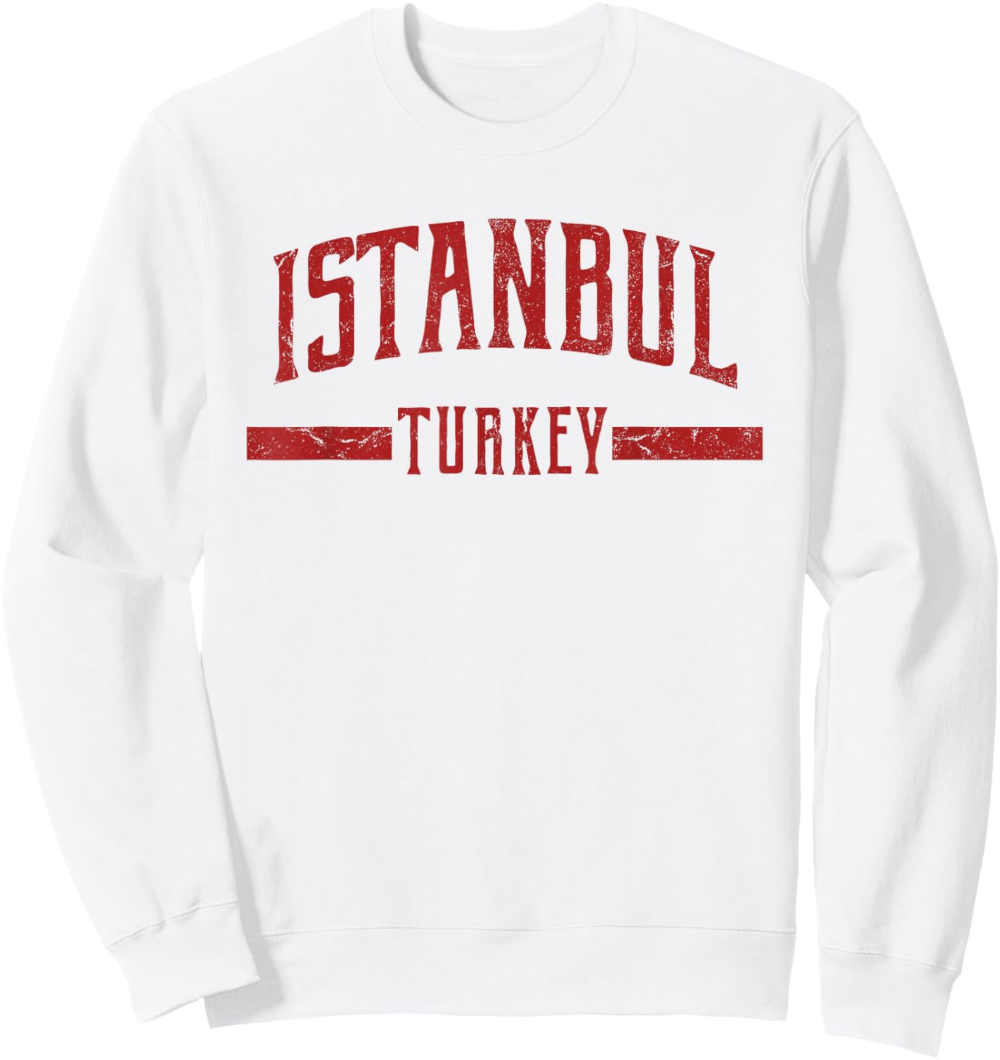 Turkey Line Apparel Istanbul Distressed Vintage Sweatshirt - Sweatshirt | White