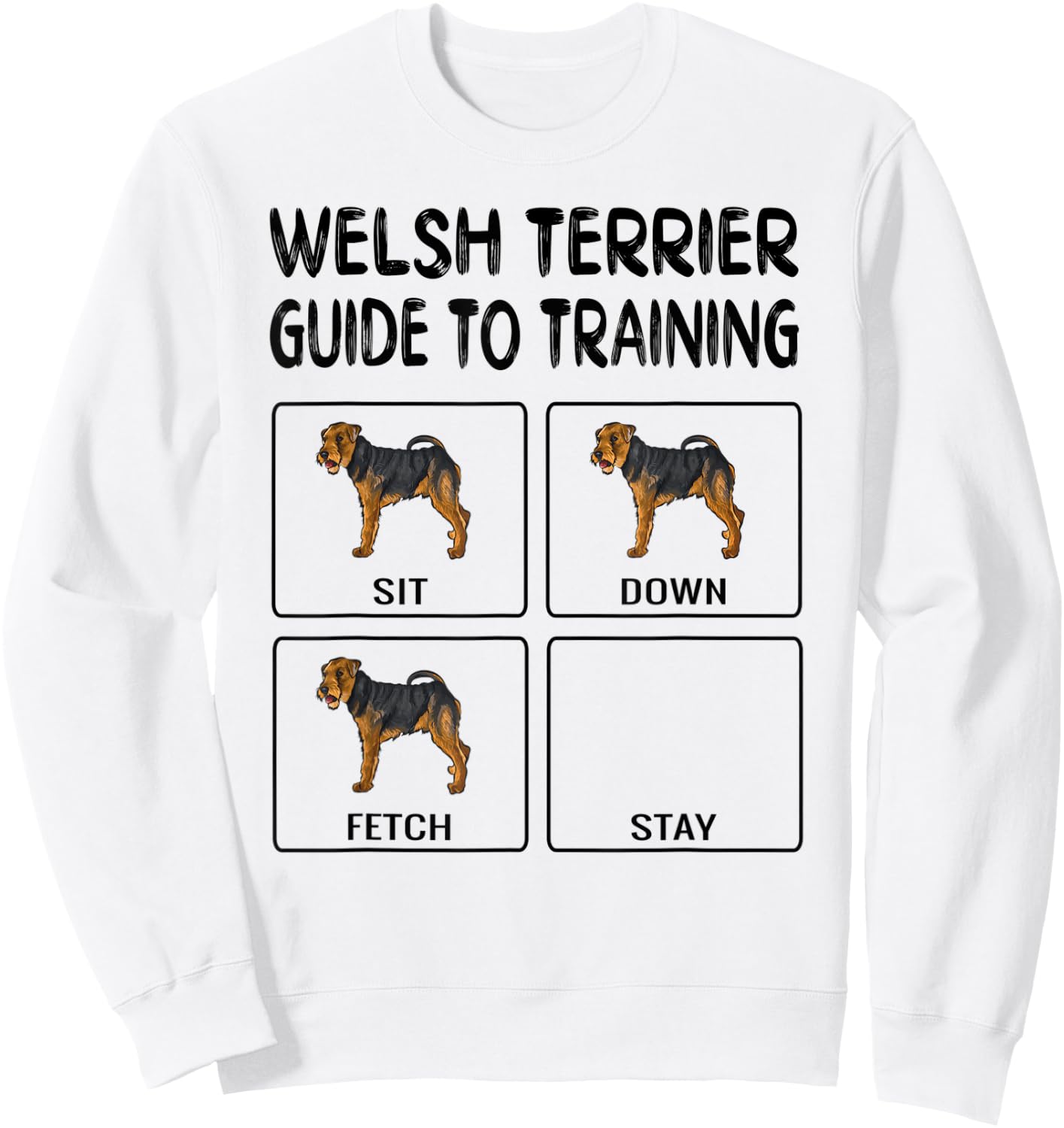 Welsh Terrier Guide To Training Dog Obedience Sweatshirt - Sweatshirt | White
