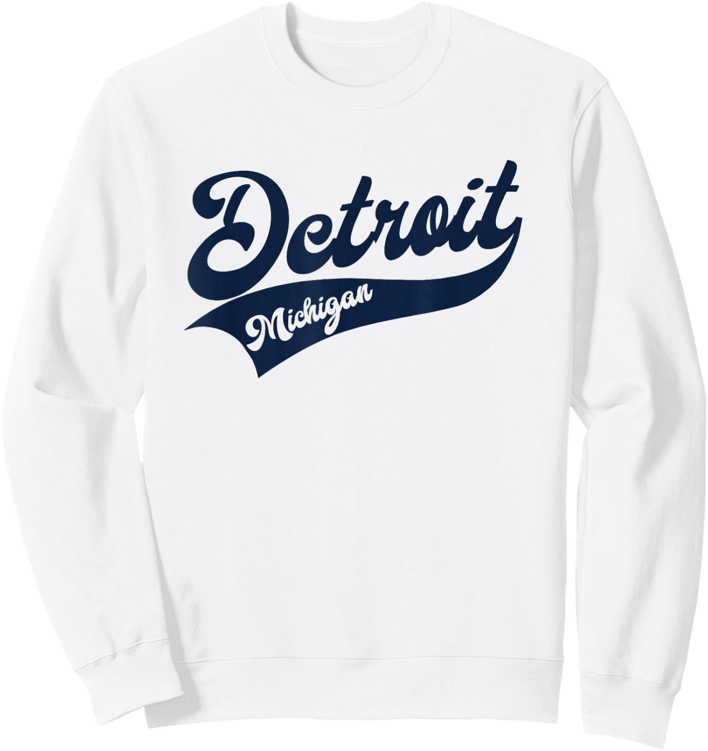 Detroit - Michigan Retro / Throwback Design - Classic Sweatshirt - Sweatshirt | White