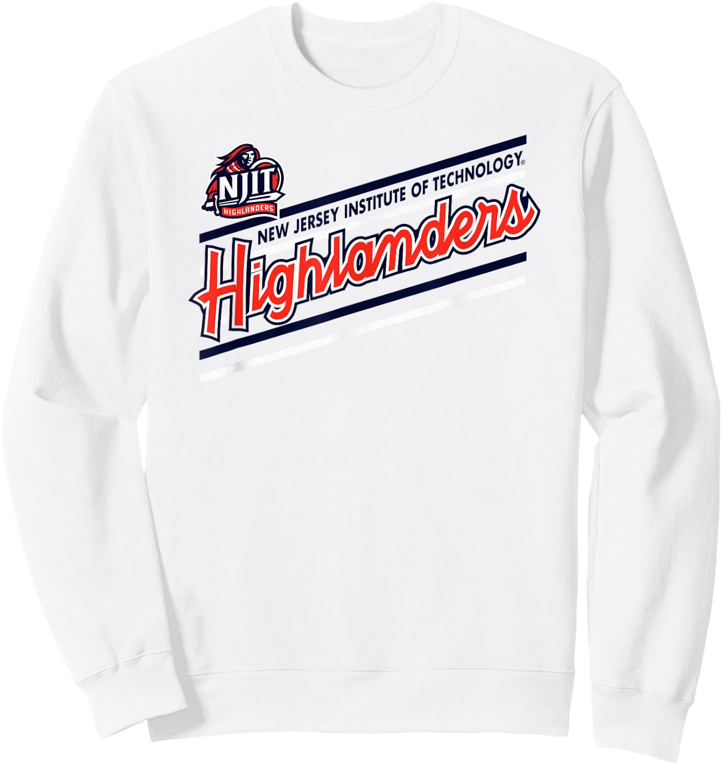 New Jersey Institute of Technology Highlanders Perform Gray Sweatshirt - Sweatshirt | White